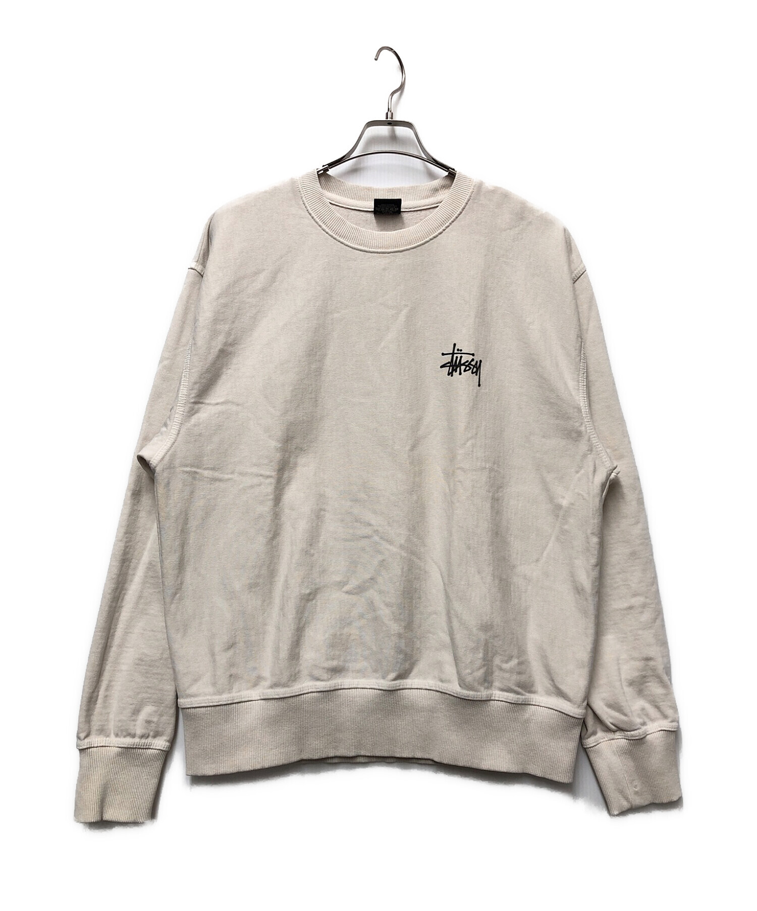 中古・古着通販】stussy (ステューシー) バッグロゴクルーネックスウェット アイボリー サイズ:M｜ブランド・古着通販  トレファク公式【TREFAC FASHION】スマホサイト