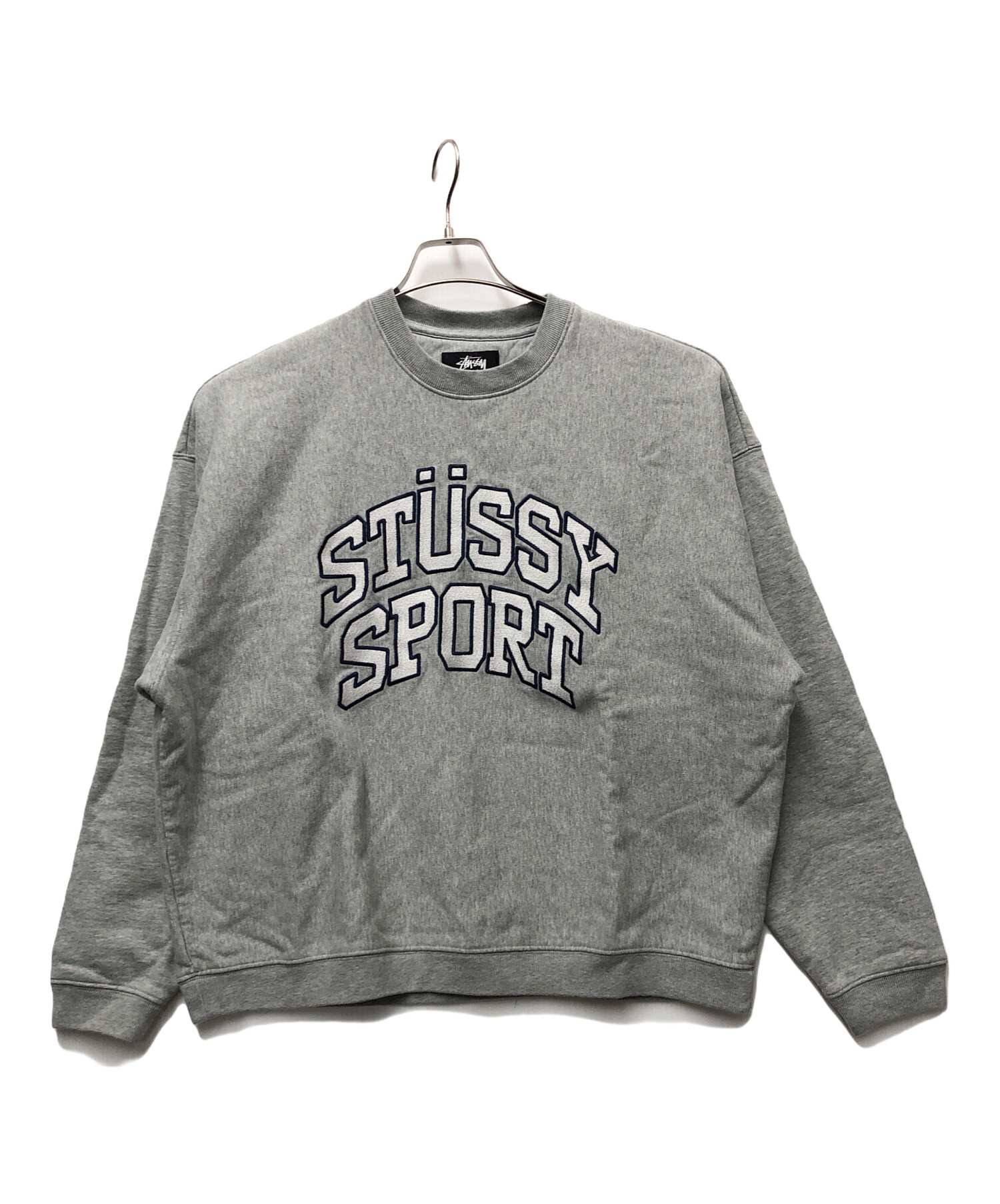 中古・古着通販】stussy (ステューシー) SPORTロゴスウェット グレー サイズ:M｜ブランド・古着通販 トレファク公式【TREFAC  FASHION】スマホサイト