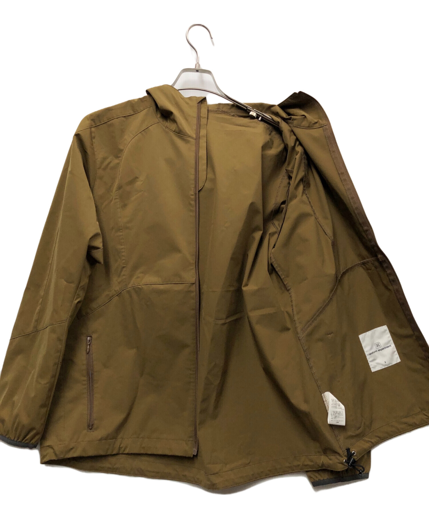 中古・古着通販】uniform experiment (ユニフォームエクスペリメント) MIL ZIP HOODED BLOUSON ブラウン  サイズ:S｜ブランド・古着通販 トレファク公式【TREFAC FASHION】スマホサイト