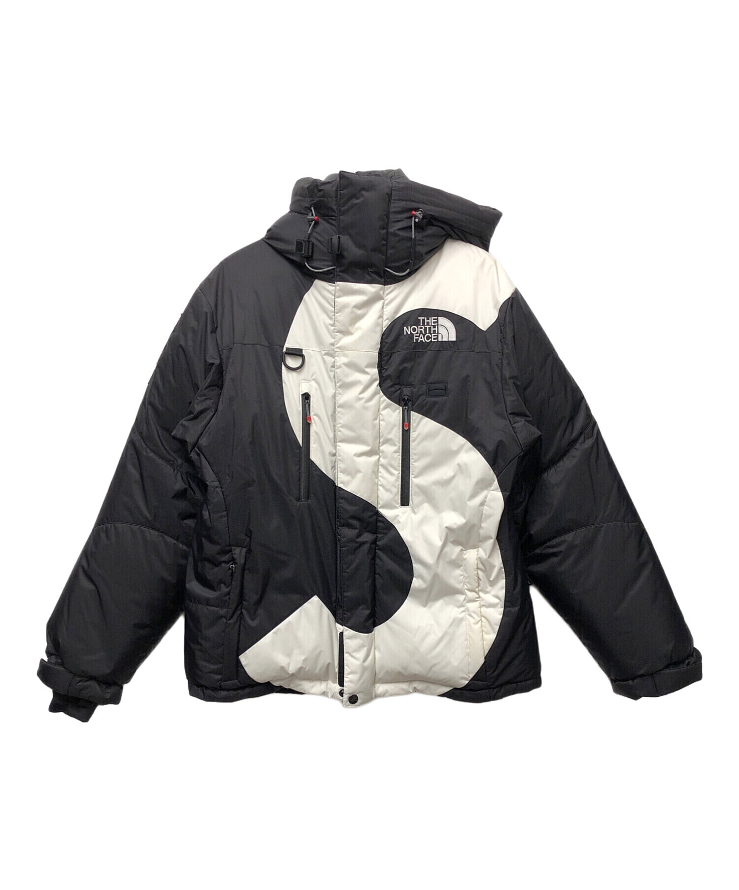 THE NORTH FACE (ザ ノース フェイス) SUPREME (シュプリーム) S Logo Summit Series Himalayan  Parka ブラック×ホワイト サイズ:S