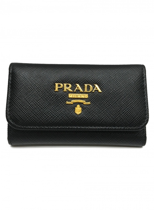 【中古・古着通販】PRADA (プラダ) 6連キーケース ブラック