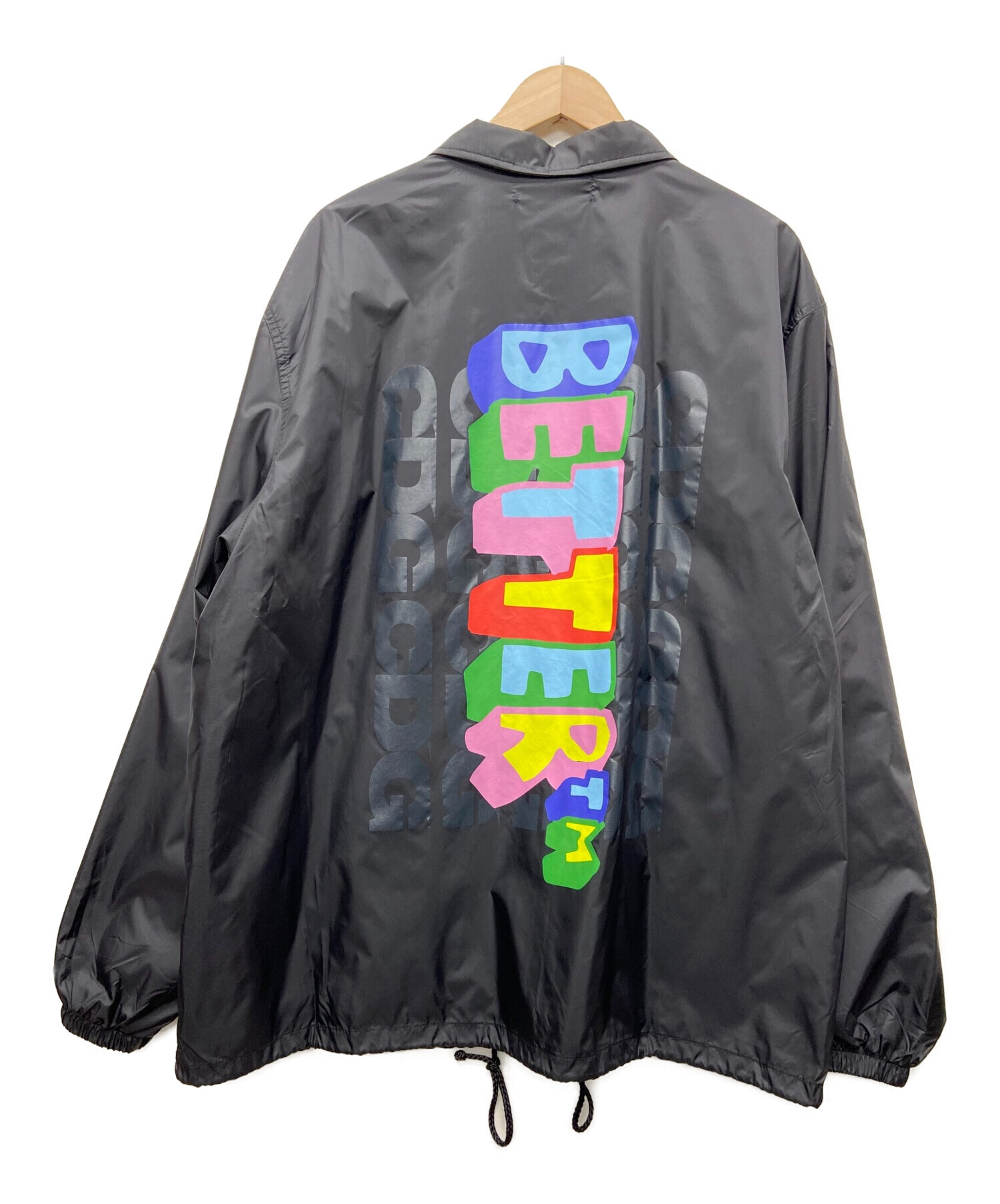 COMME des GARCONS × BETTER (コムデギャルソン×ベター) コーチジャケット ブラック サイズ:XL 未使用品