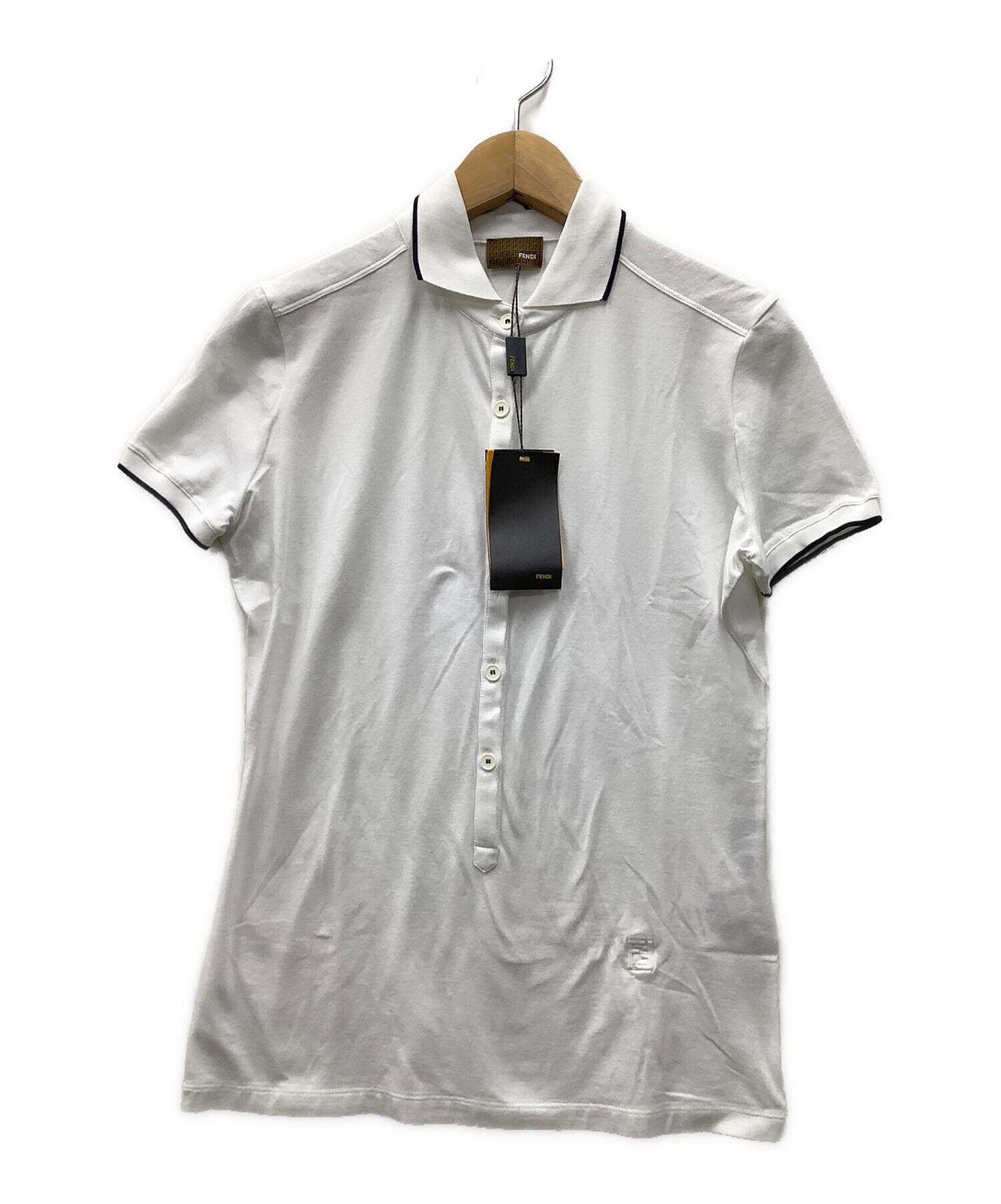 中古・古着通販】FENDI (フェンディ) 半袖シャツ ホワイト サイズ: 未