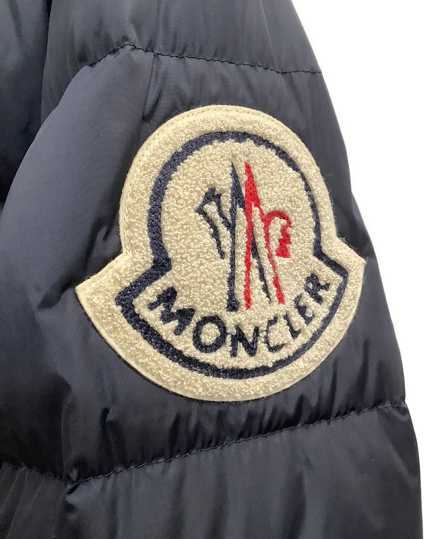 MONCLER ×AMI (モンクレール×アミ) ダウンジャケット ネイビー サイズ:2