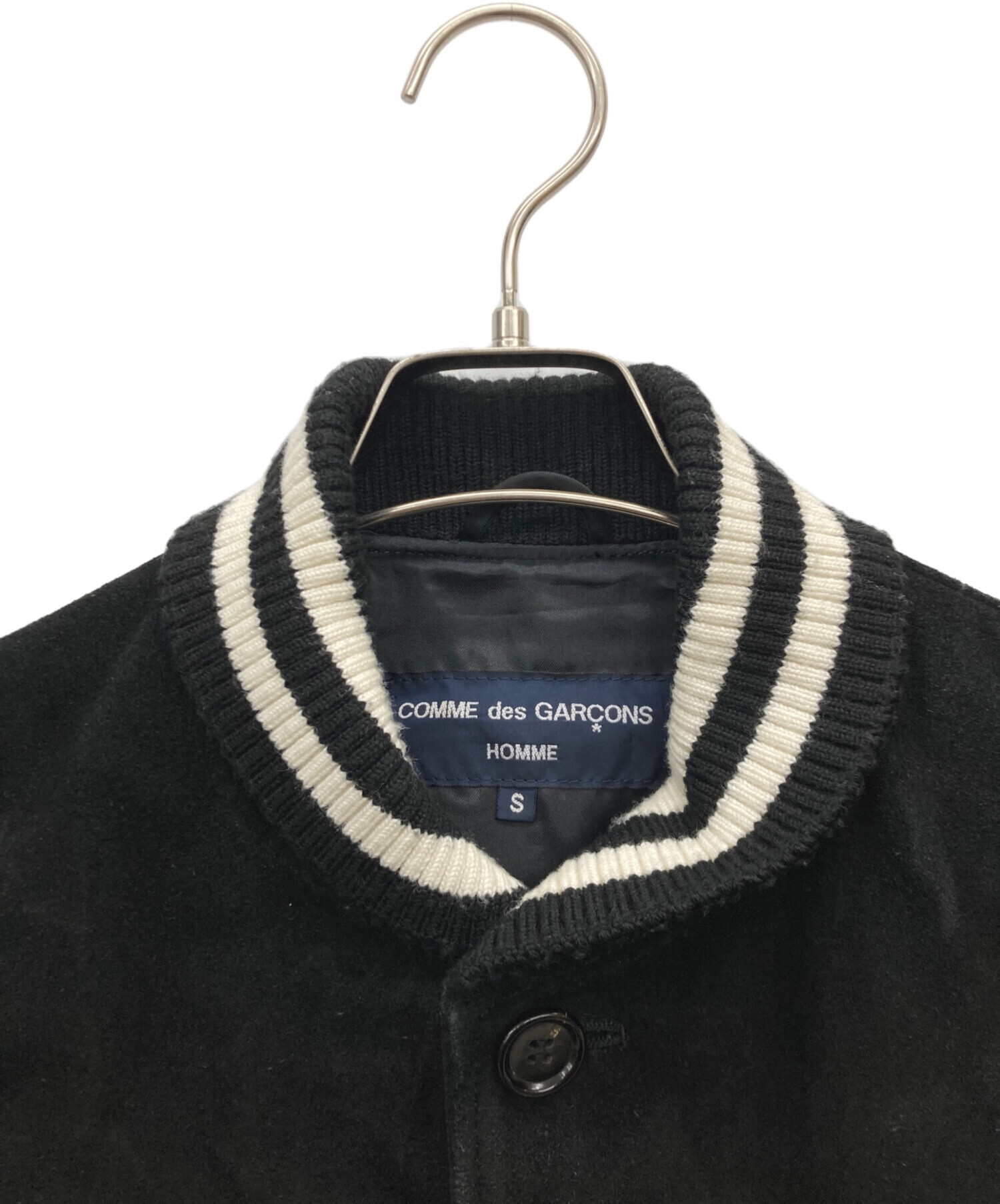 中古・古着通販】COMME des GARCONS (コムデギャルソン) スウェードレザースタジャン ブラック サイズ:SIZE  S｜ブランド・古着通販 トレファク公式【TREFAC FASHION】スマホサイト