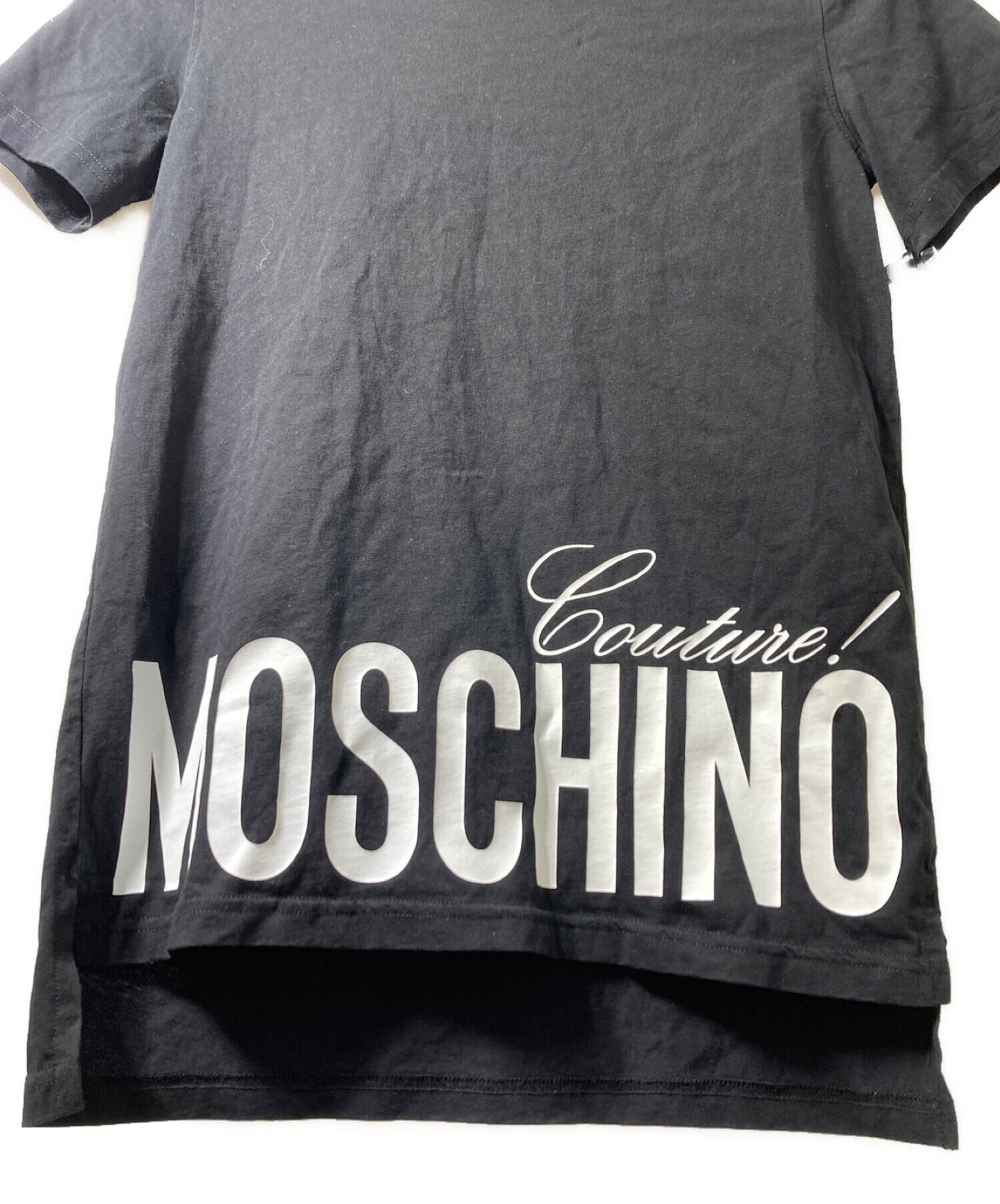 中古・古着通販】MOSCHINO (モスキーノ) ロゴプリントTシャツ ブラック 