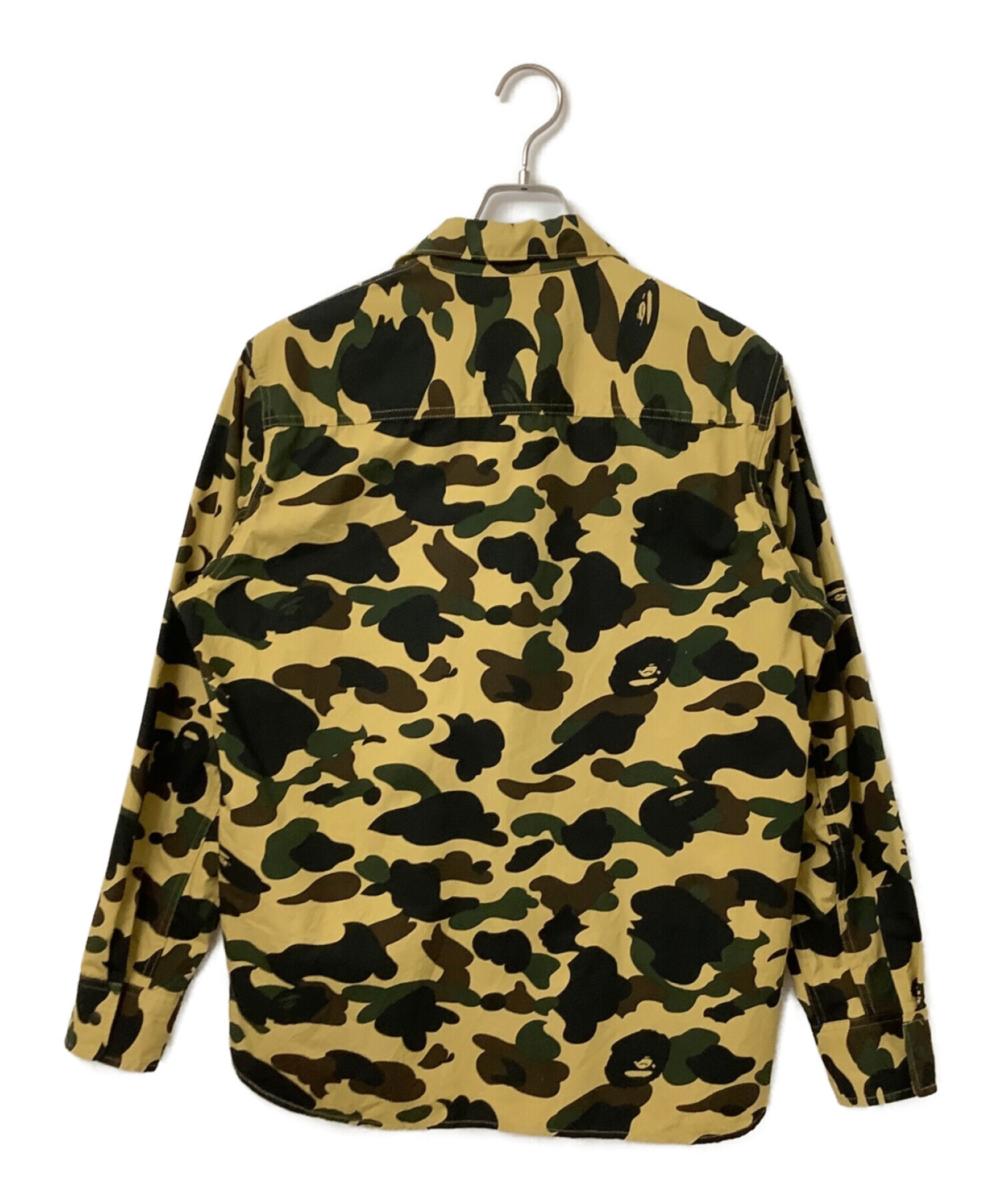 A BATHING APE (アベイシングエイプ) 1ST CAMO OUTDOOR DETAIL POCKET RELAXED FIT SHIRT  カーキ サイズ:S