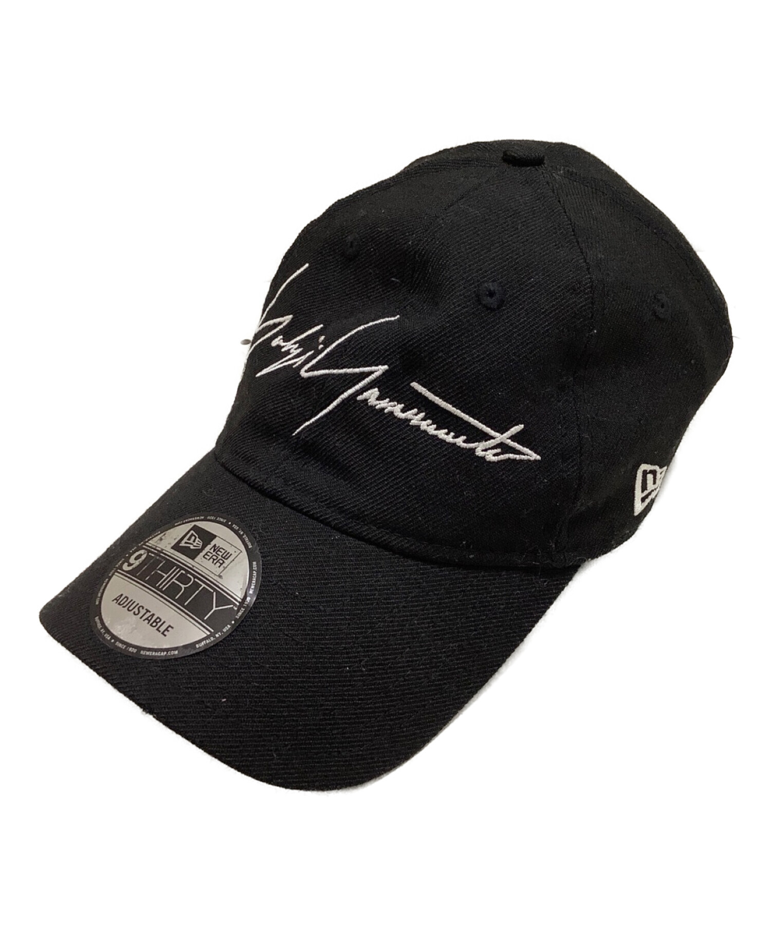 YOHJI YAMAMOTO (ヨウジヤマモト) New Era (ニューエラ) Signature LOGO Cap ブラック