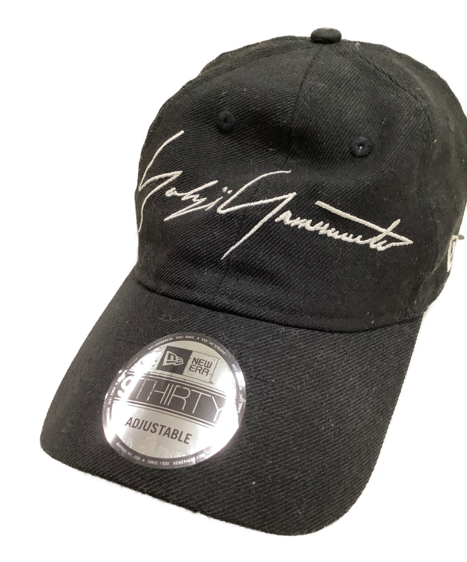 YOHJI YAMAMOTO (ヨウジヤマモト) New Era (ニューエラ) Signature LOGO Cap ブラック