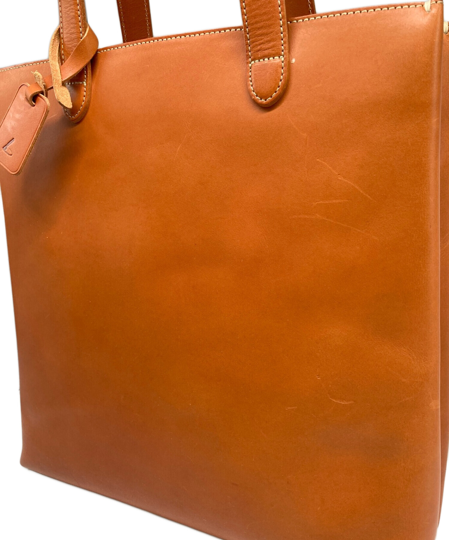 土屋鞄 (ツチヤカバン) レザートートバッグ オレンジ