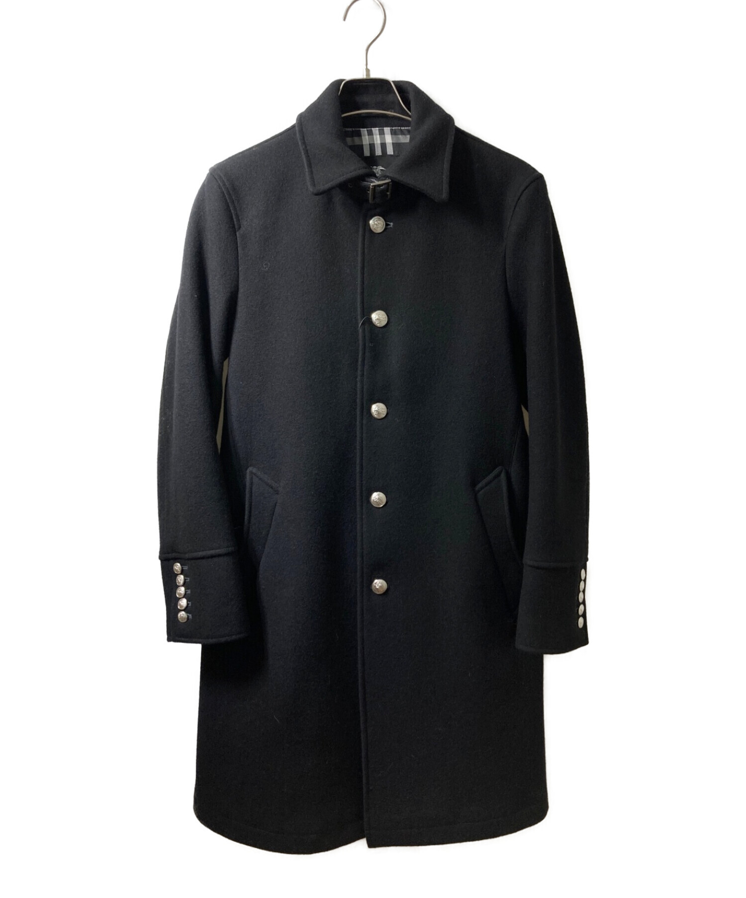 中古・古着通販】BURBERRY BLACK LABEL (バーバリーブラックレーベル) マリンコート ブラック サイズ:M｜ブランド・古着通販  トレファク公式【TREFAC FASHION】スマホサイト