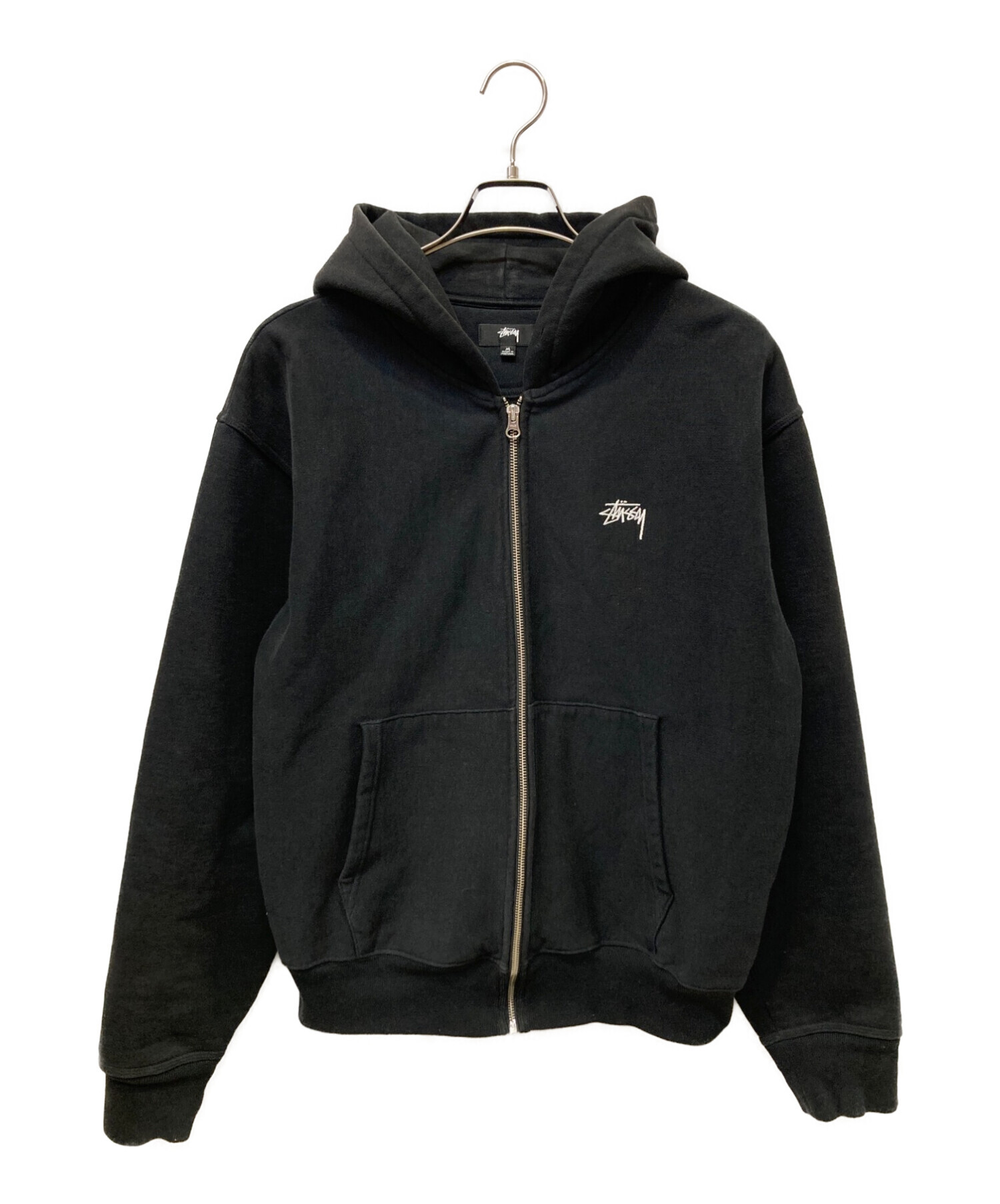 中古・古着通販】stussy (ステューシー) ストックロゴジップフーディ ブラック サイズ:M｜ブランド・古着通販 トレファク公式【TREFAC  FASHION】スマホサイト