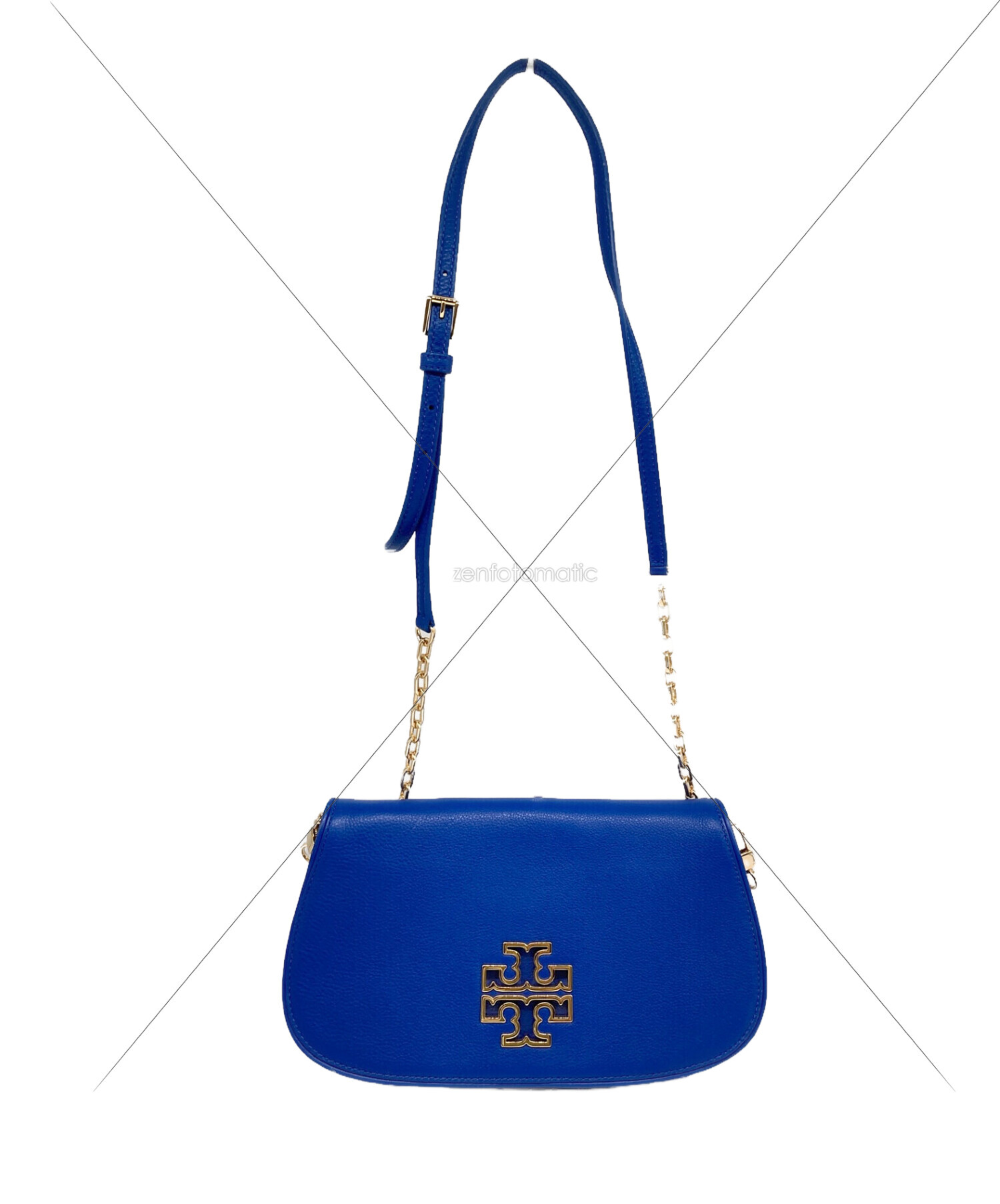 TORY BURCH (トリーバーチ) ブリテンショルダークラッチ ブルー