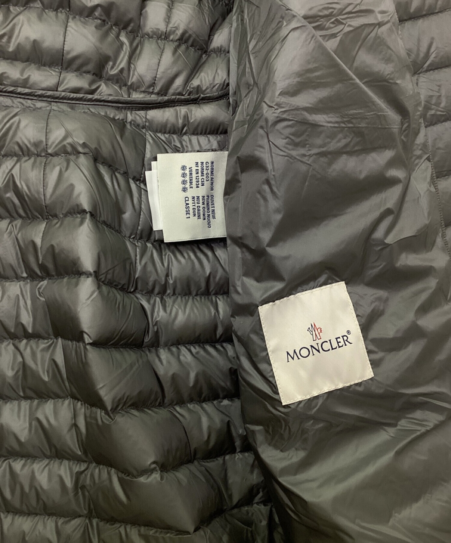 中古・古着通販】MONCLER (モンクレール) ダウンコート グレー サイズ:00｜ブランド・古着通販 トレファク公式【TREFAC  FASHION】スマホサイト