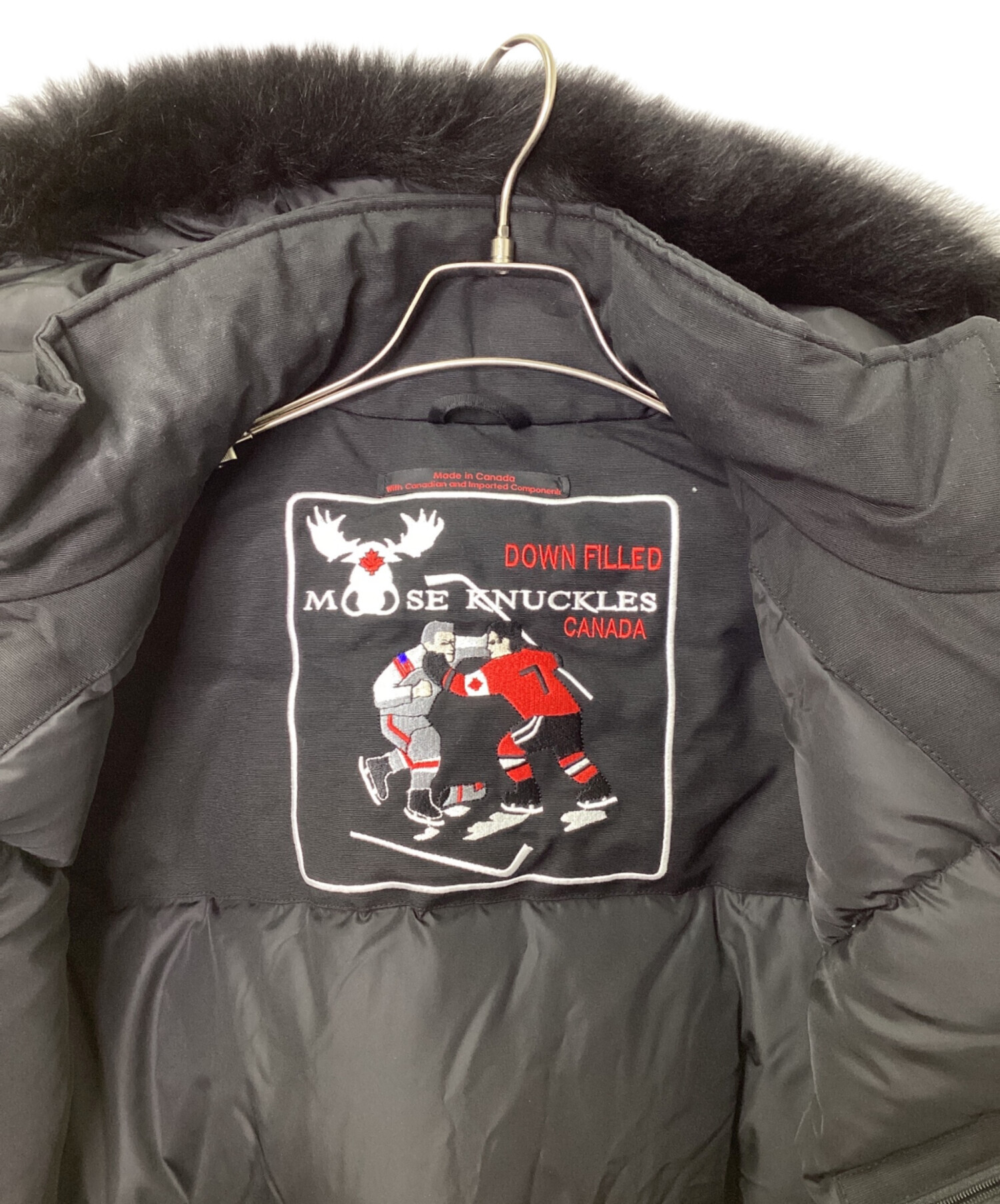 中古・古着通販】MOOSE KNUCKLES (ムース ナックルズ) スターリングパーカー ブラック サイズ:M｜ブランド・古着通販  トレファク公式【TREFAC FASHION】スマホサイト