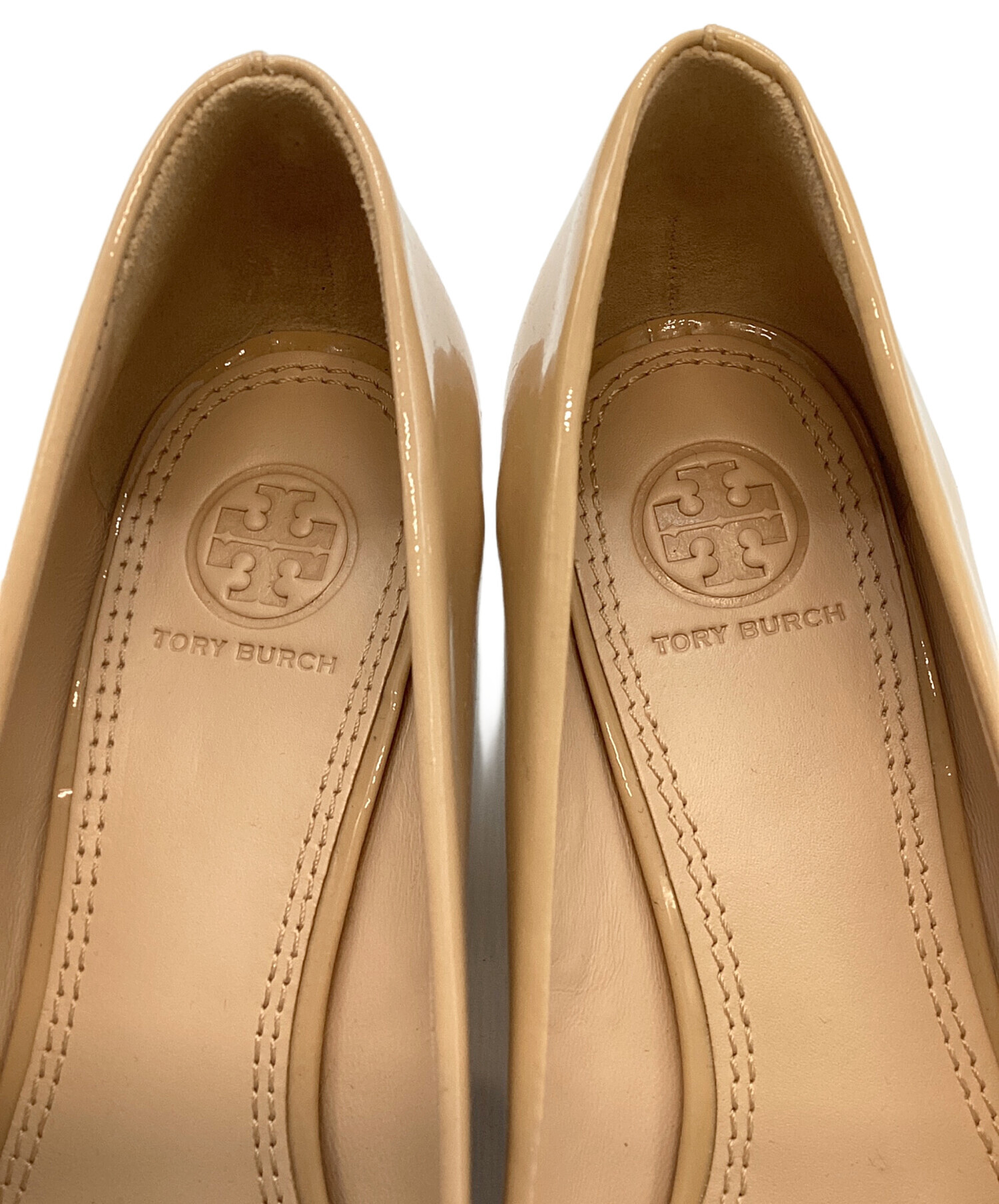 中古・古着通販】TORY BURCH (トリーバーチ) エナメルパンプス ベージュ サイズ:7｜ブランド・古着通販 トレファク公式【TREFAC  FASHION】スマホサイト