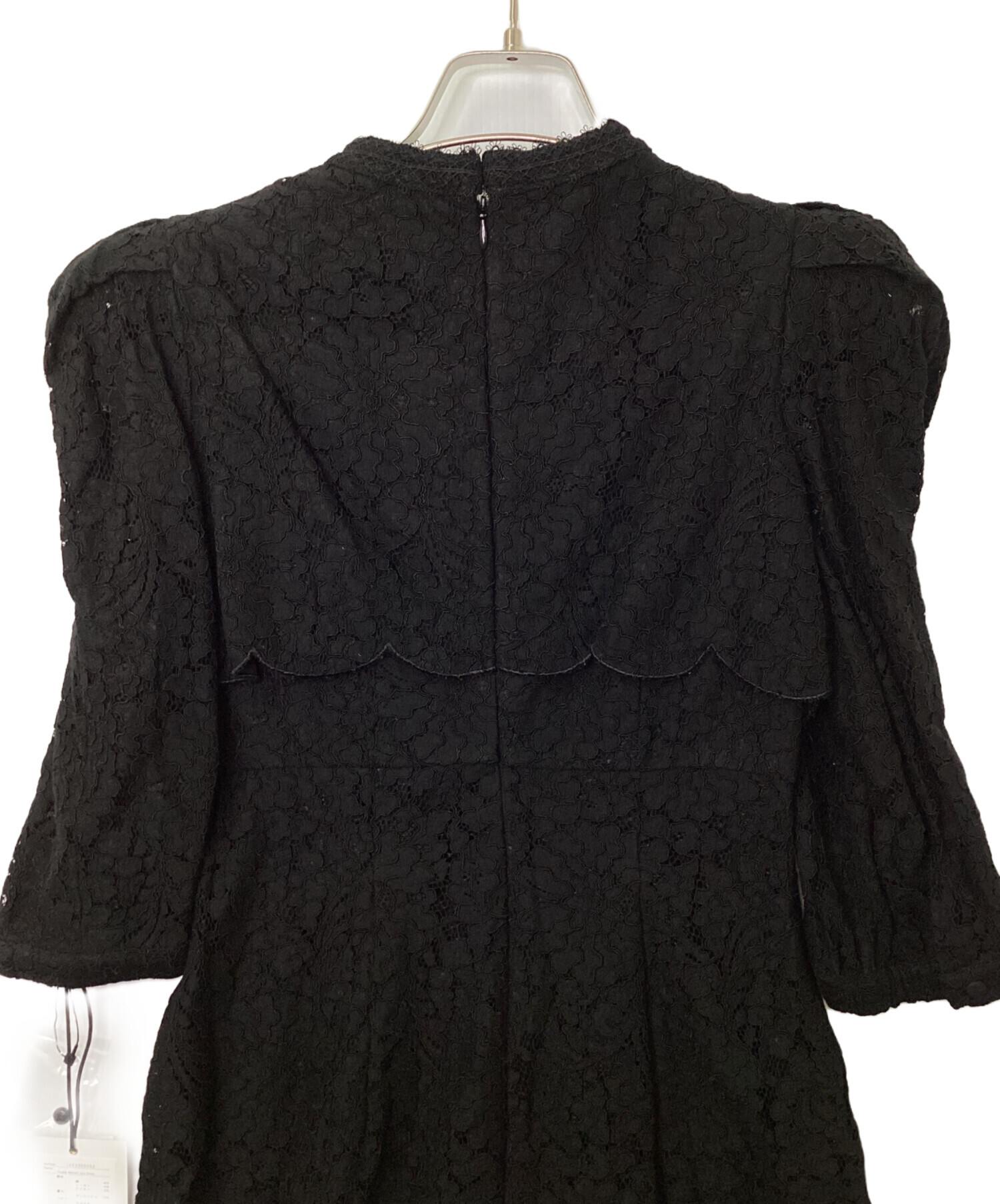 中古・古着通販】Her lip to (ハーリップトゥ) Scallop Belted Lace Dress ブラック サイズ:S  未使用品｜ブランド・古着通販 トレファク公式【TREFAC FASHION】スマホサイト