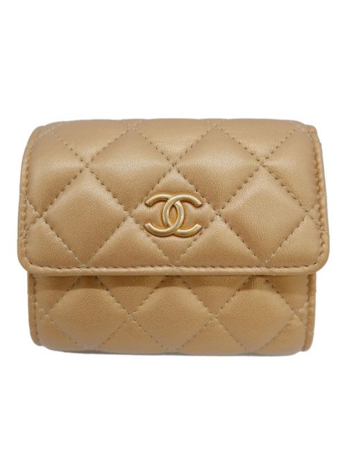 中古・古着通販】CHANEL (シャネル) 2つ折り財布 マトラッセ ブラウン