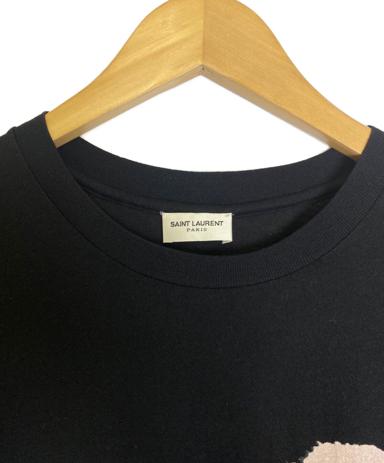 Saint Laurent Paris (サンローランパリ) Tシャツ ブラック サイズ:XS
