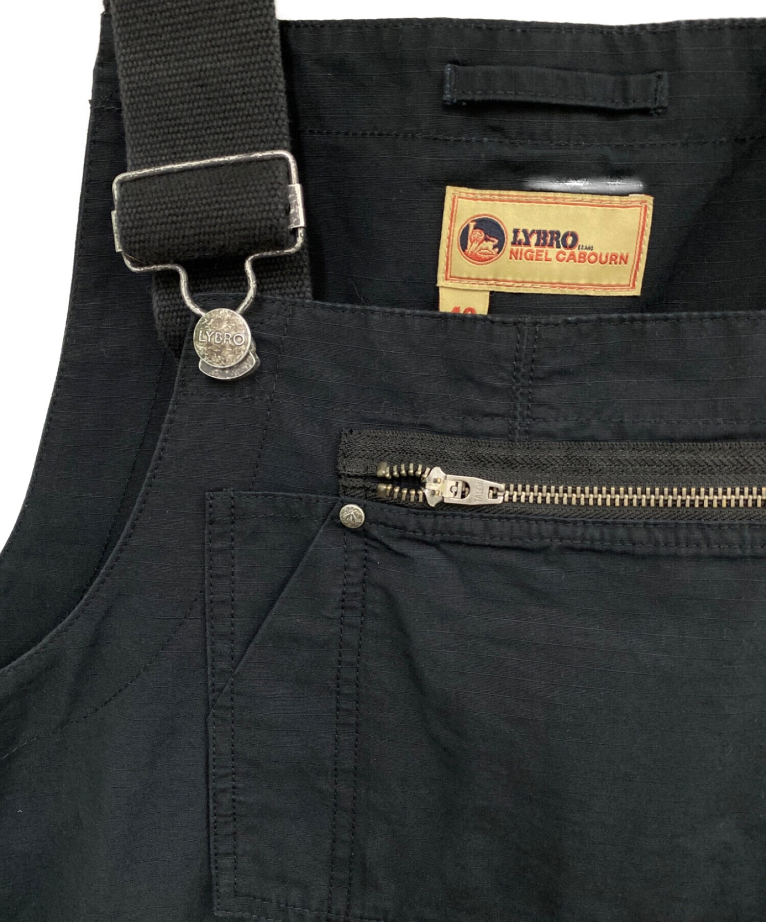 NIGEL CABOURN (ナイジェルケーボン) オーバーオール　NAVAL DUNGAREE COTTON RIPSTOP ネイビー サイズ:46