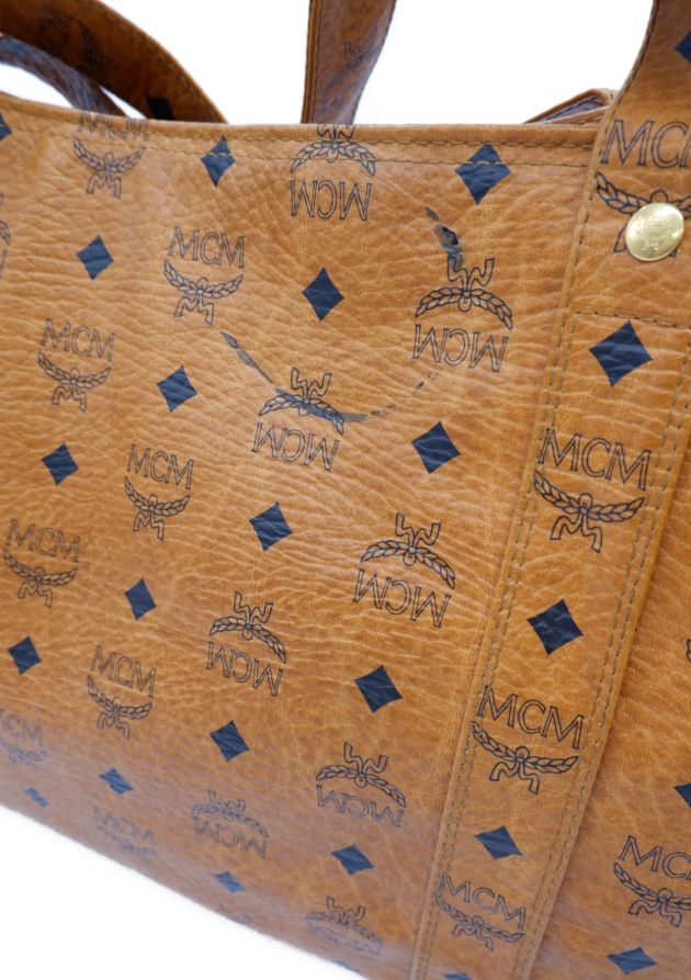 中古・古着通販】MCM (エムシーエム) オールドトートバッグ ブラウン