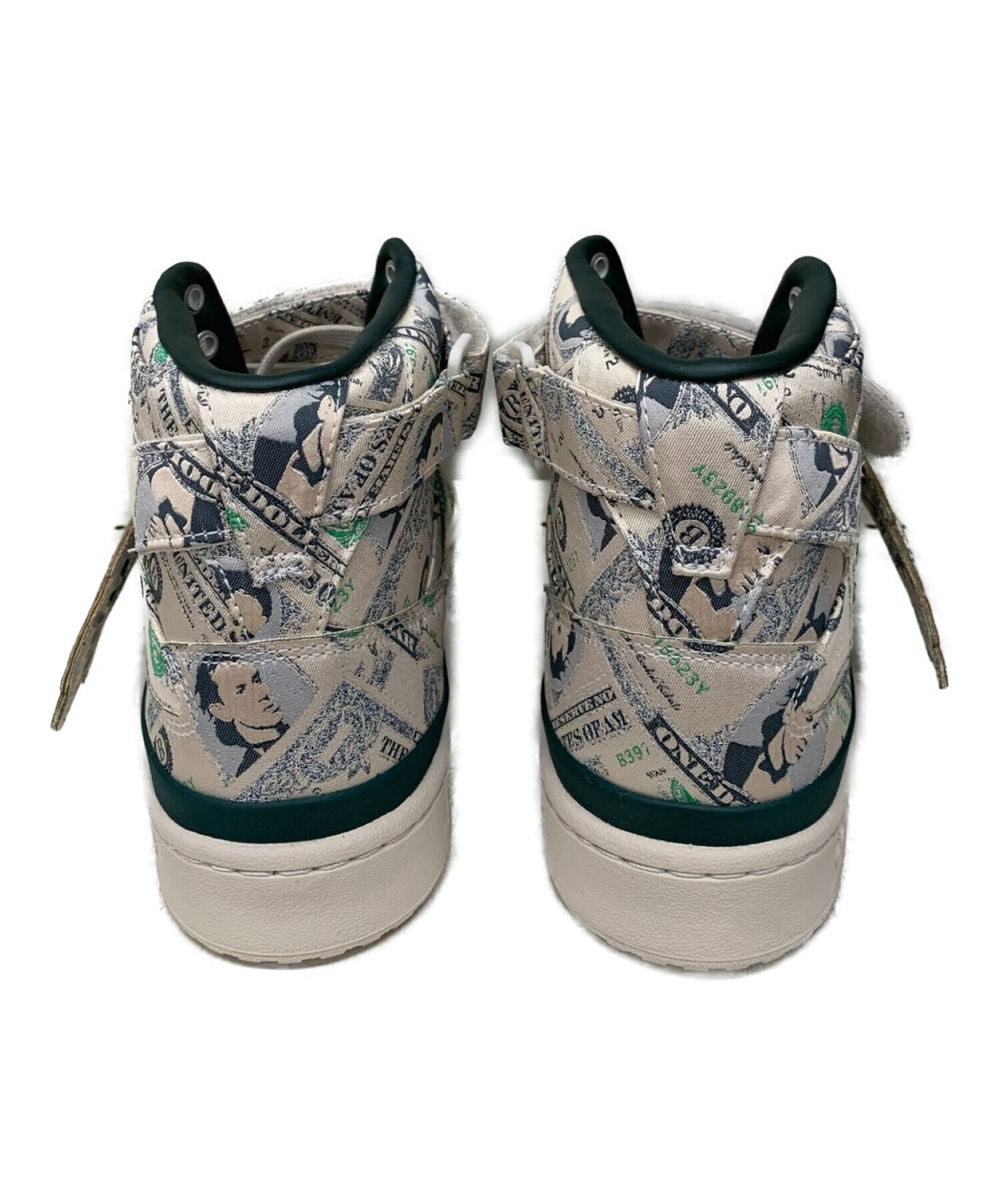 Jeremy Scott × adidas originals (ジェレミー・スコット × アディダス オリジナルス) FORUM HIGH  WINGS 1.0 ”Money” ベージュ×グリーン サイズ:US9