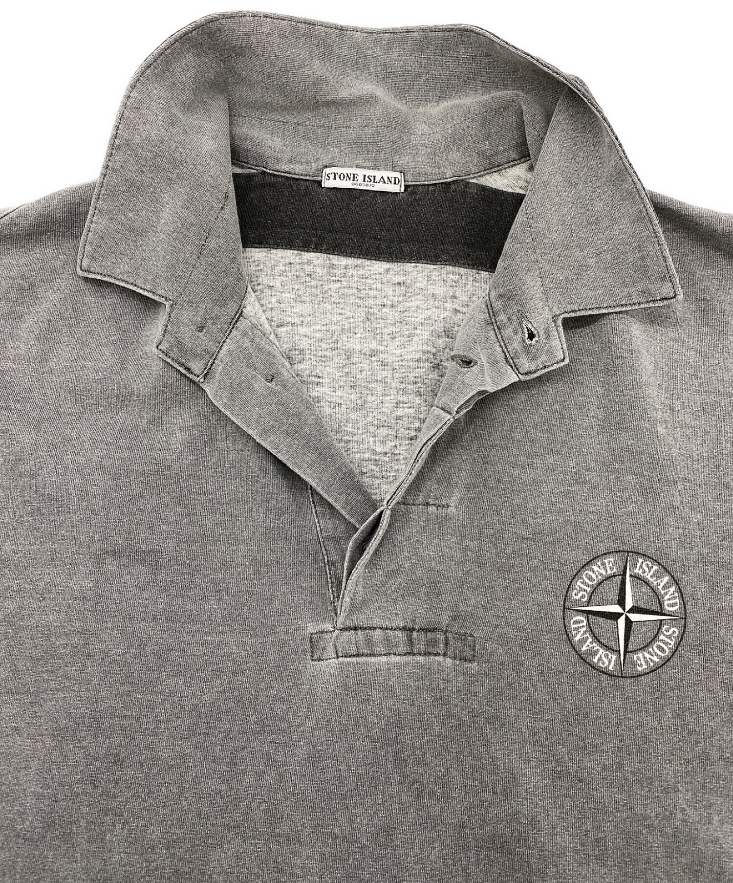 STONE ISLAND (ストーンアイランド) ポロシャツ グレー サイズ:L