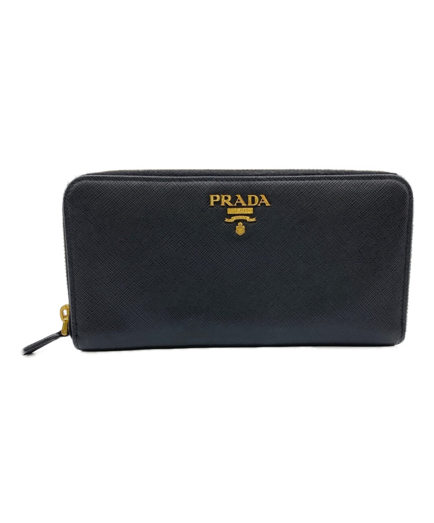 中古・古着通販】PRADA (プラダ) サフィアーノ ラウンドジップ