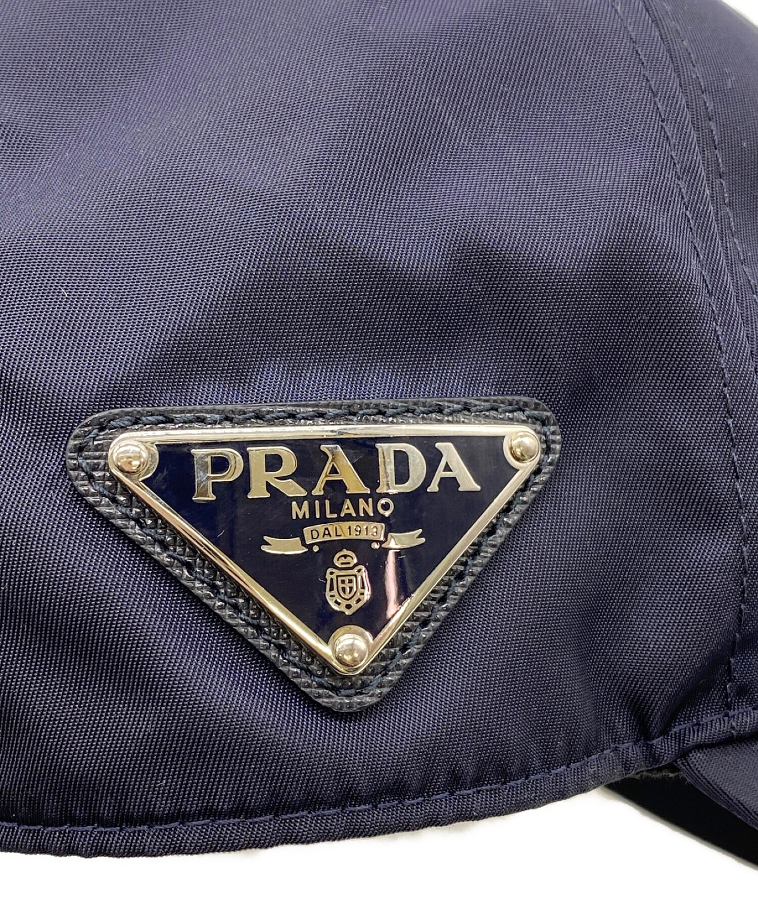 中古・古着通販】PRADA (プラダ) キャップ ネイビー｜ブランド・古着