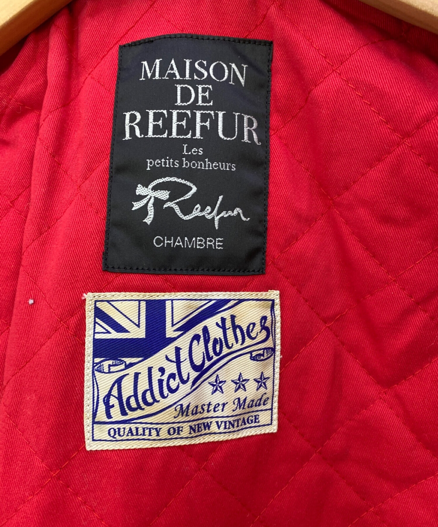 MAISON DE REEFUR (メゾン ド リーファー) ADDICT CLOTHES (アディクト クローズ) ダブルライダースジャケット  ブラック サイズ:SIZE38
