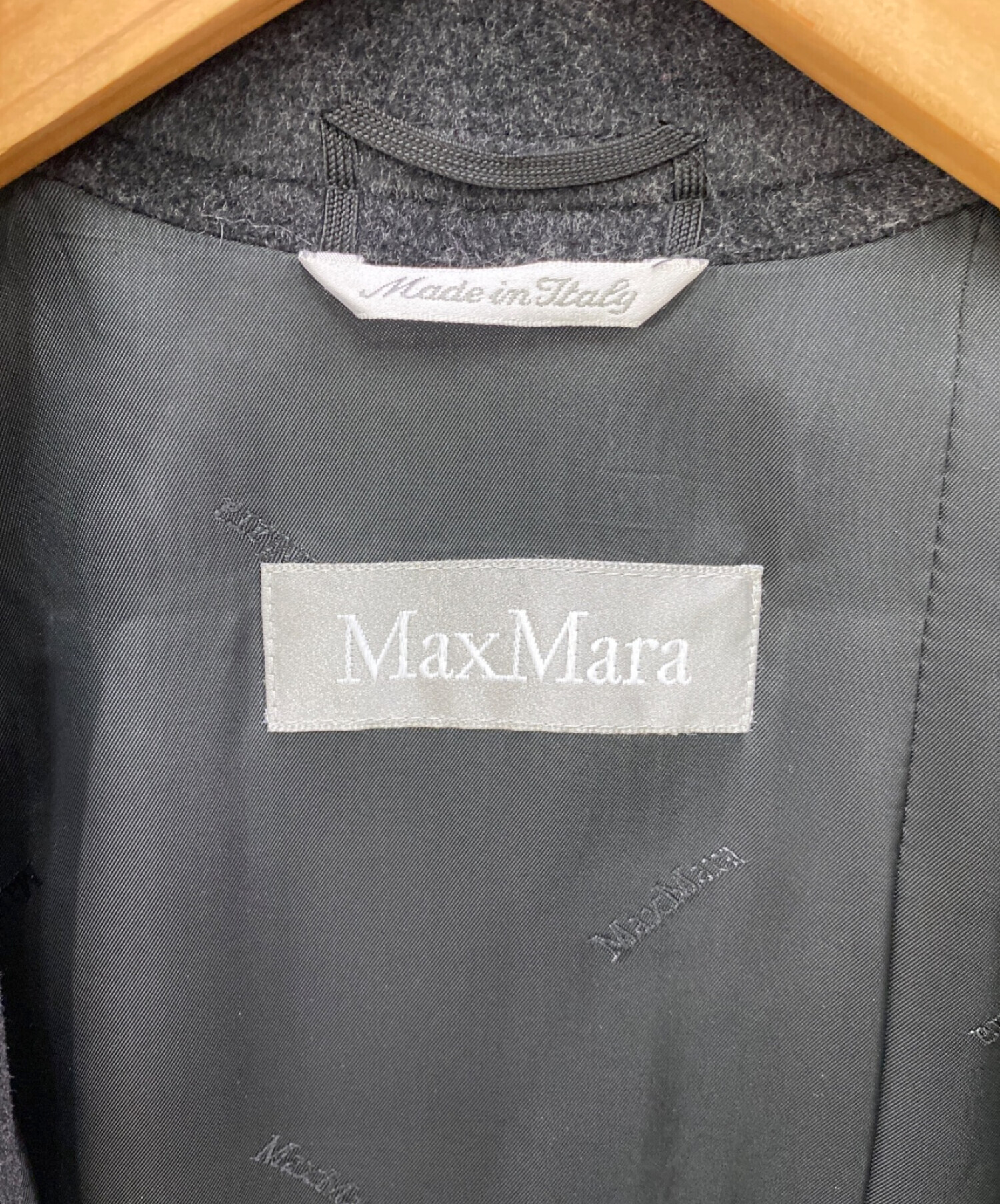 中古・古着通販】MaxMara (マックスマーラ) Pコート ブラック サイズ