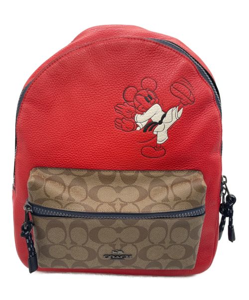 中古・古着通販】COACH×Disney (コーチ×ディズニー) リュック レッド