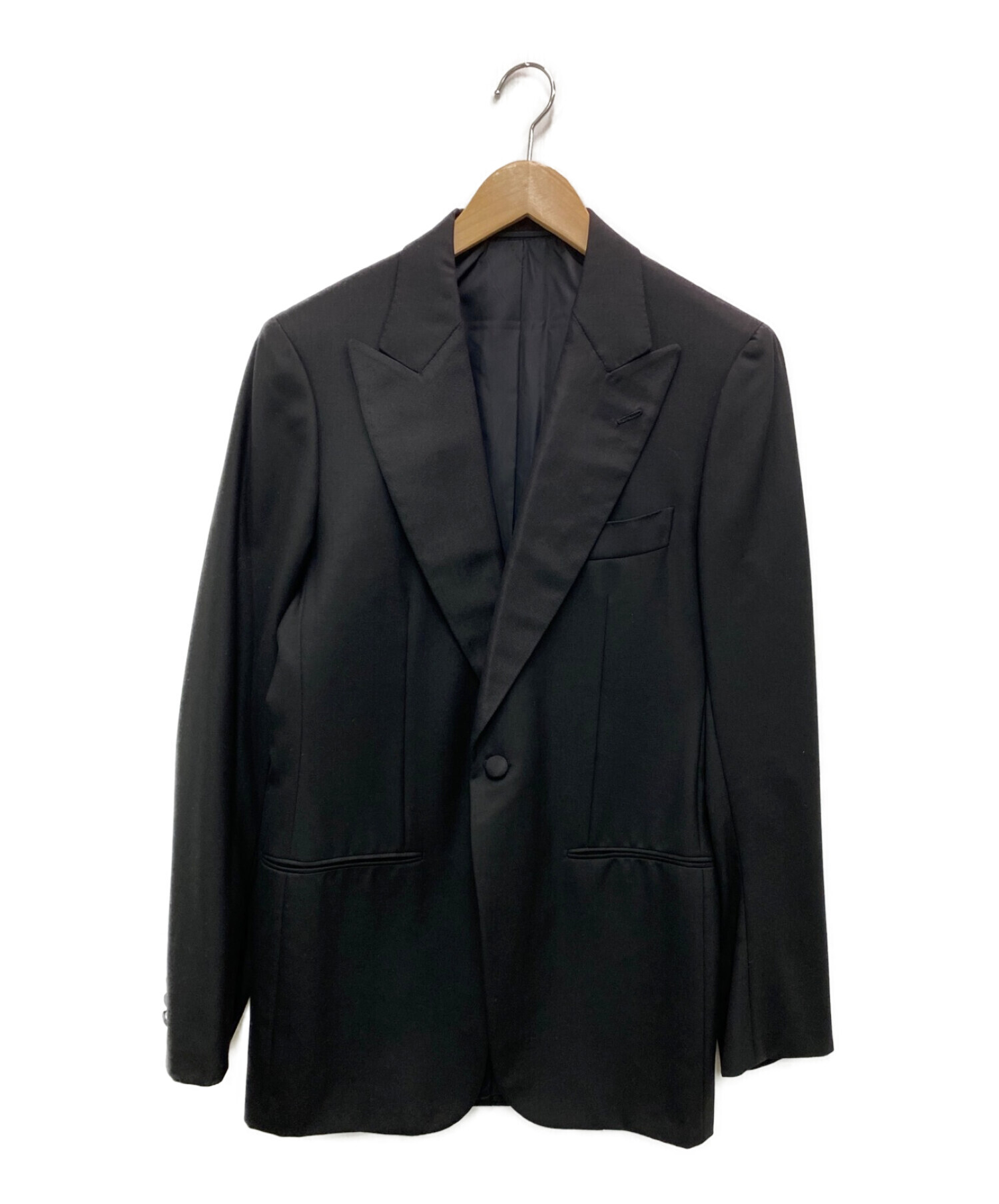 CESARE ATTOLINI (チェザレ・アットリーニ) テーラードジャケット ブラック サイズ:46