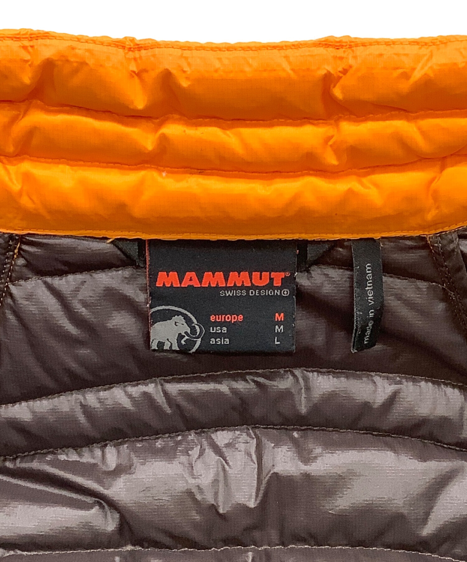 中古・古着通販】MAMMUT (マムート) ライトダウンジャケット オレンジ