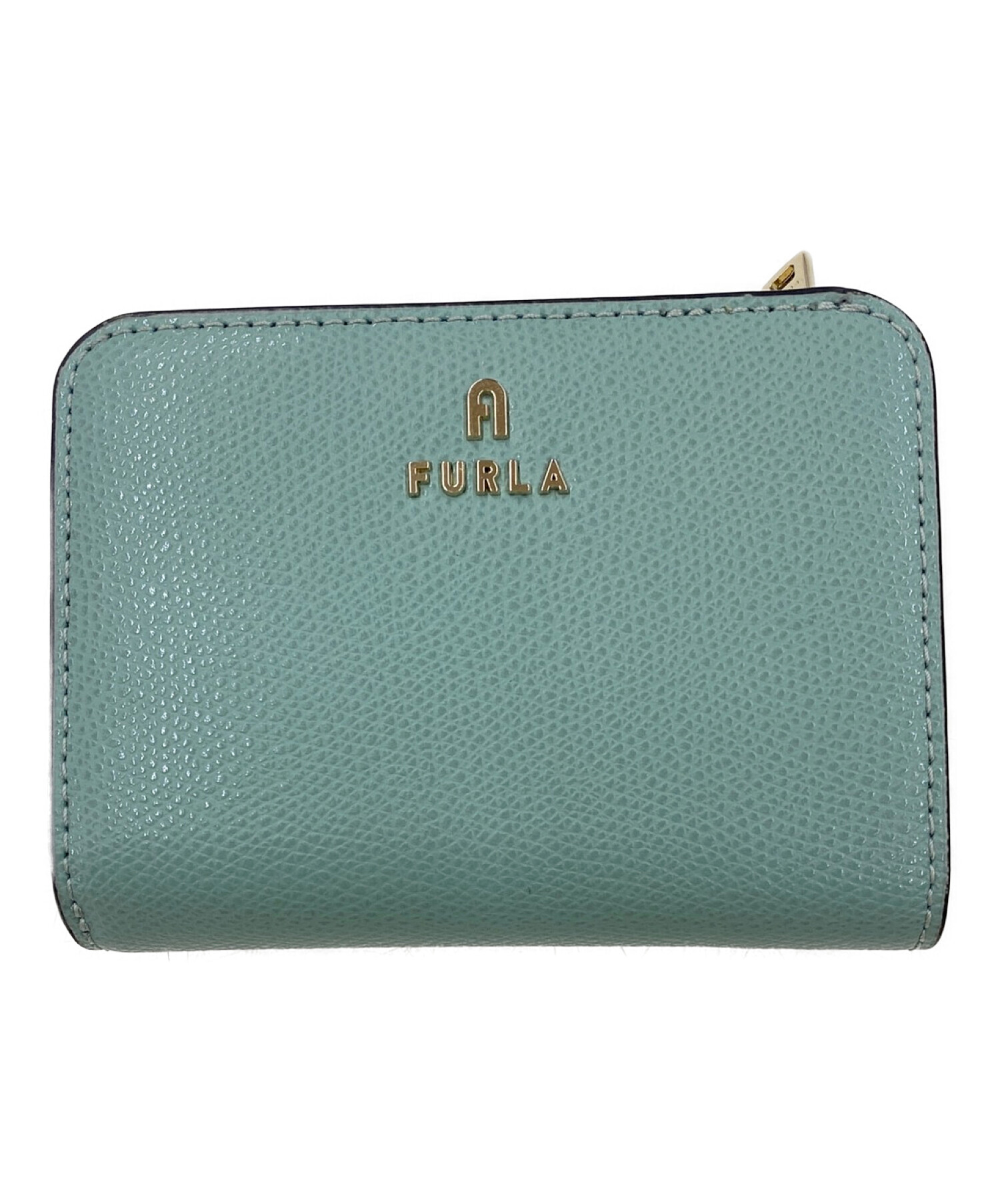 中古・古着通販】FURLA (フルラ) 2つ折り財布 グリーン｜ブランド