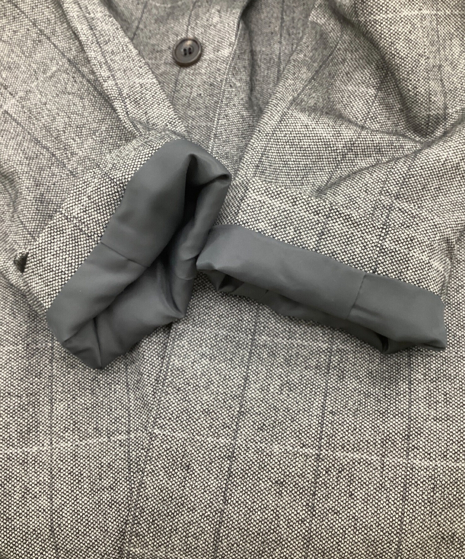 中古・古着通販】BALENCIAGA (バレンシアガ) チェスターコート グレー