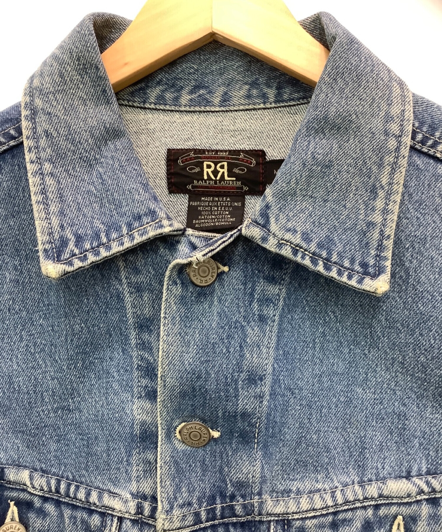 中古・古着通販】RRL (ダブルアールエル) デニムジャケット ブルー