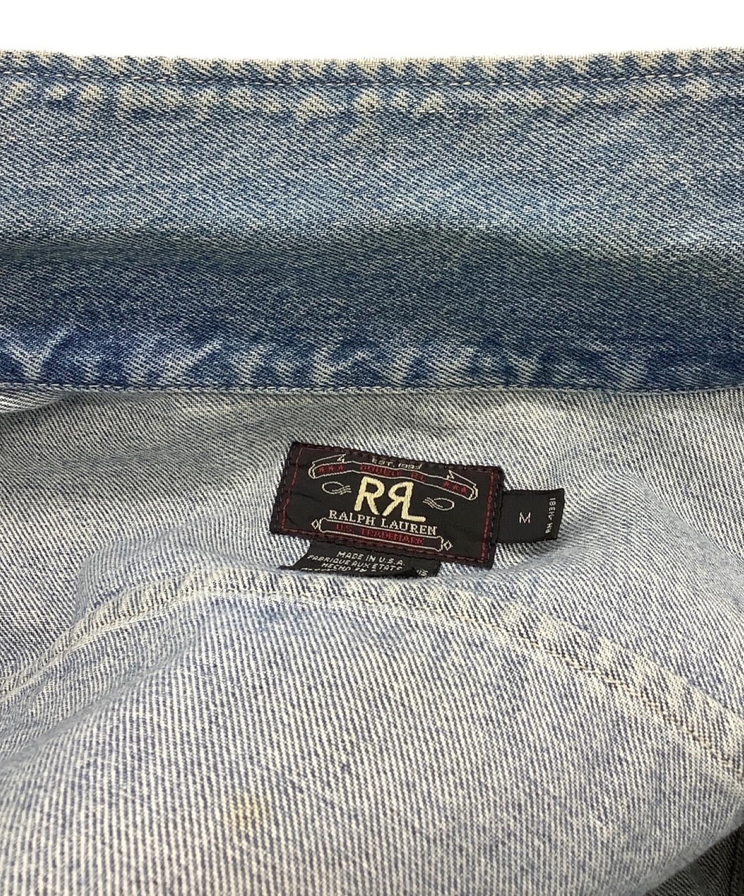 中古・古着通販】RRL (ダブルアールエル) デニムジャケット ブルー 