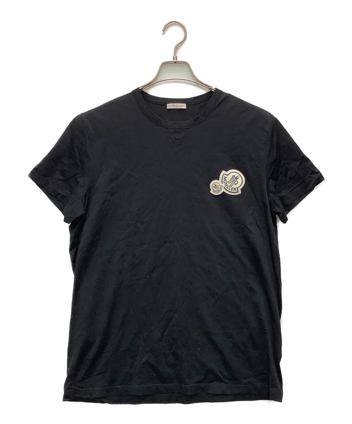 monclerサイズL■新品 本物■モンクレール ストレッチ ロゴ半袖Tシャツ TEE メンズ