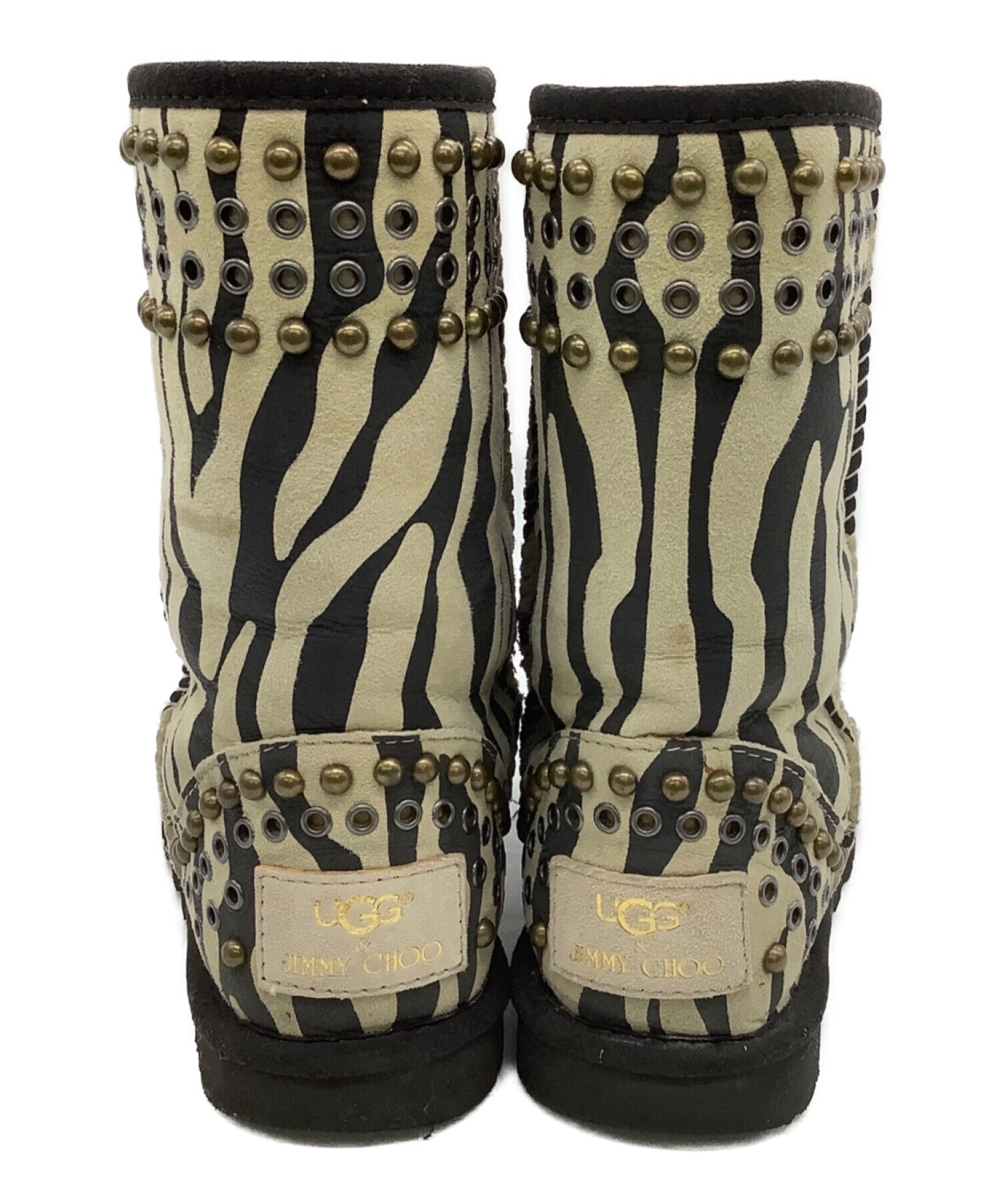 中古・古着通販】JIMMY CHOO×UGG (ジミーチュウ×アグ) ムートンブーツ