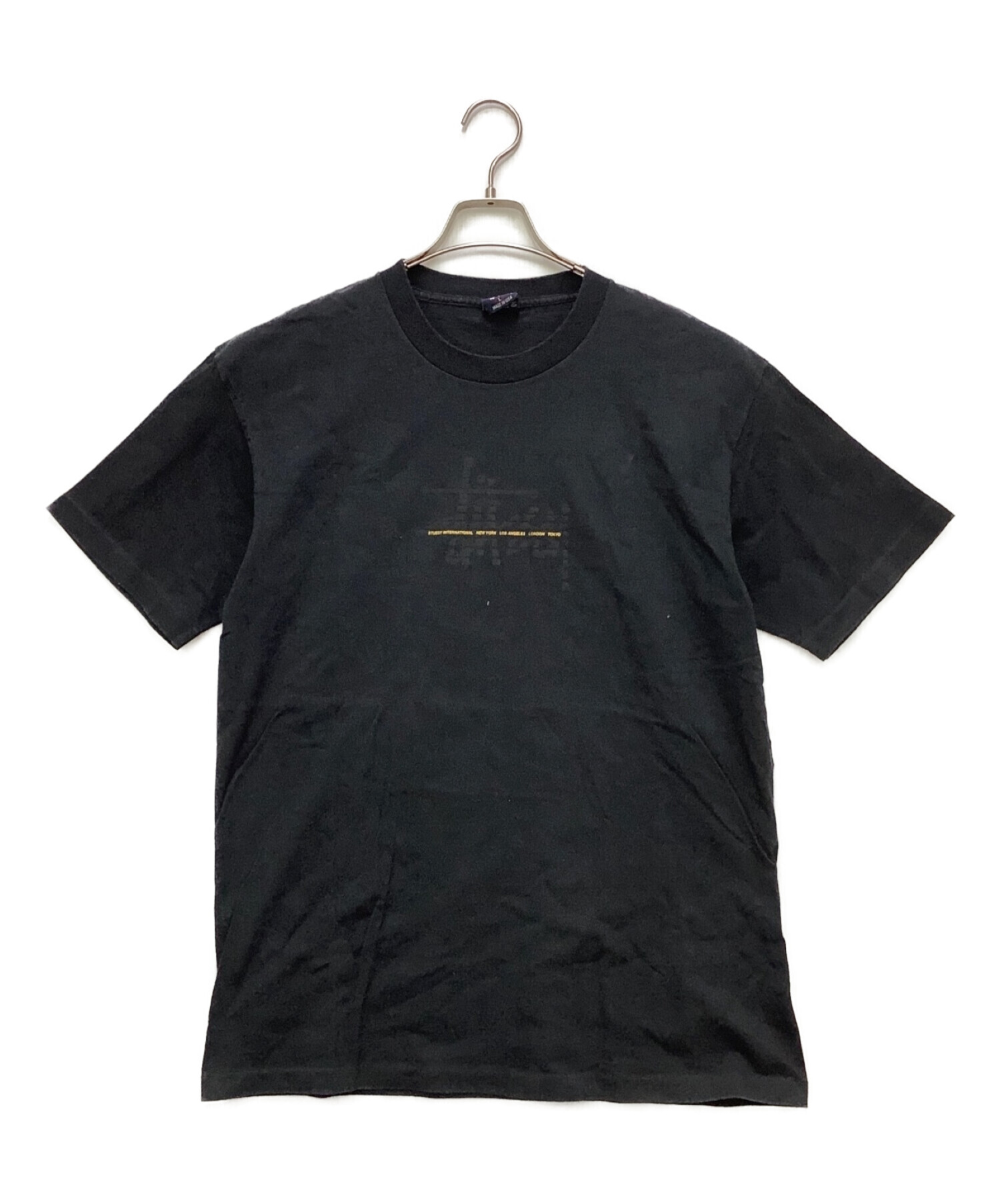 中古・古着通販】stussy (ステューシー) プリントTシャツ ブラック