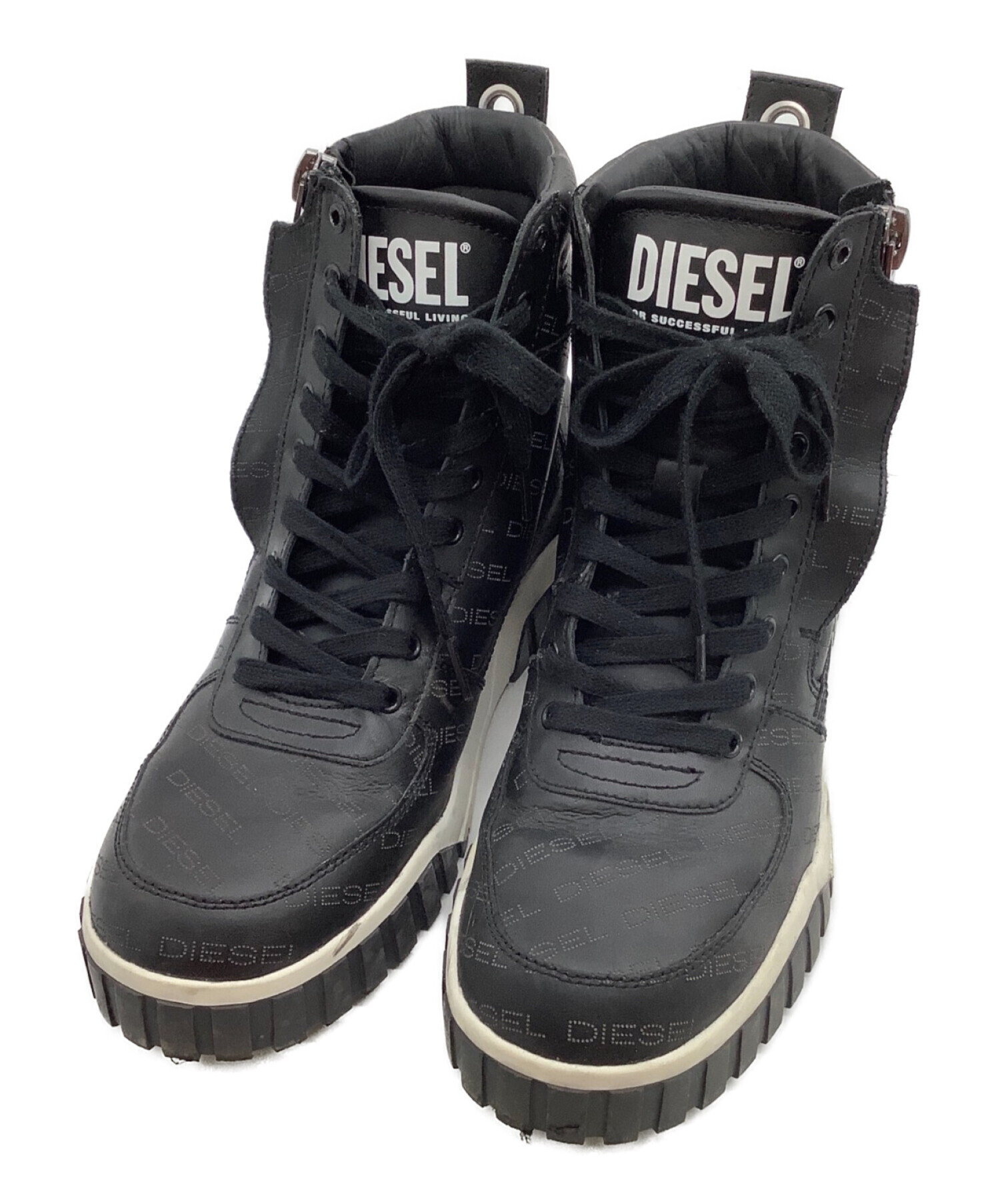 中古・古着通販】DIESEL (ディーゼル) ハイカットスニーカー ブラック サイズ:28cm｜ブランド・古着通販 トレファク公式【TREFAC  FASHION】スマホサイト