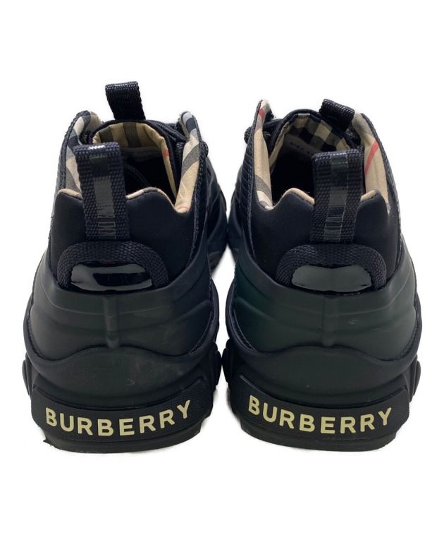 中古・古着通販】BURBERRY (バーバリー) スニーカー ブラック サイズ 