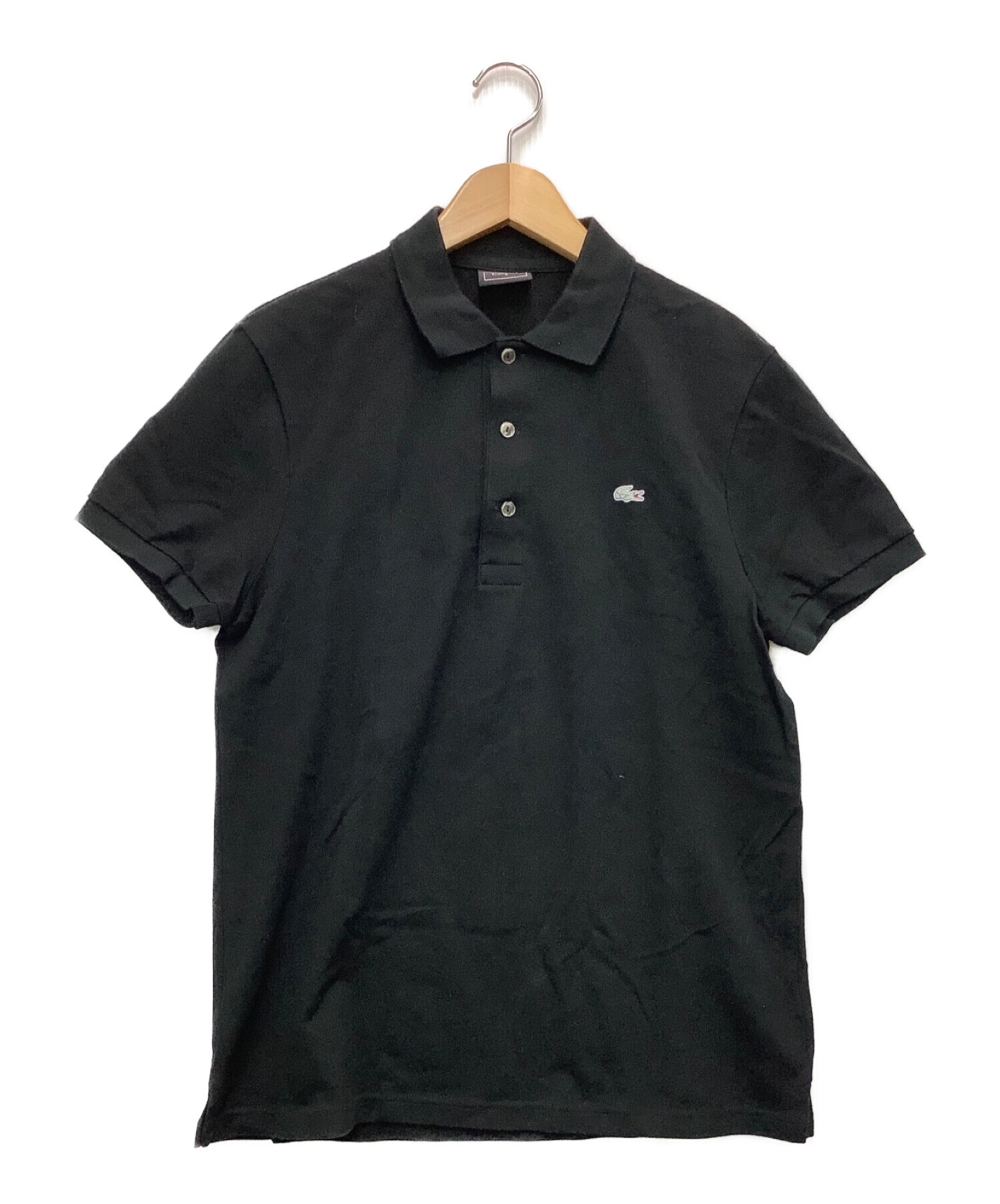 中古・古着通販】LACOSTE (ラコステ) ポロシャツ ブラック サイズ:3 ...