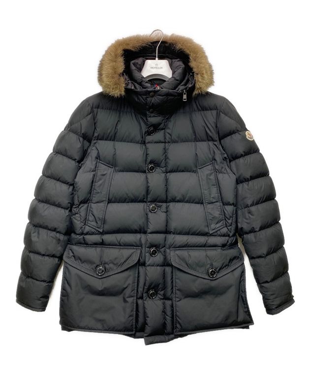 中古・古着通販】MONCLER (モンクレール) ファーフードダウンジャケット ブラック サイズ:4｜ブランド・古着通販 トレファク公式【TREFAC  FASHION】スマホサイト