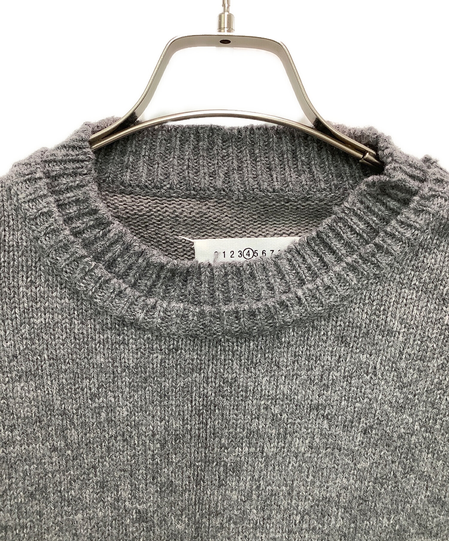 中古・古着通販】Maison Margiela (メゾンマルジェラ) 5G エルボーパッチ プルオーバー ニットセーター グレー サイズ:Ｓ｜ブランド・古着通販  トレファク公式【TREFAC FASHION】スマホサイト