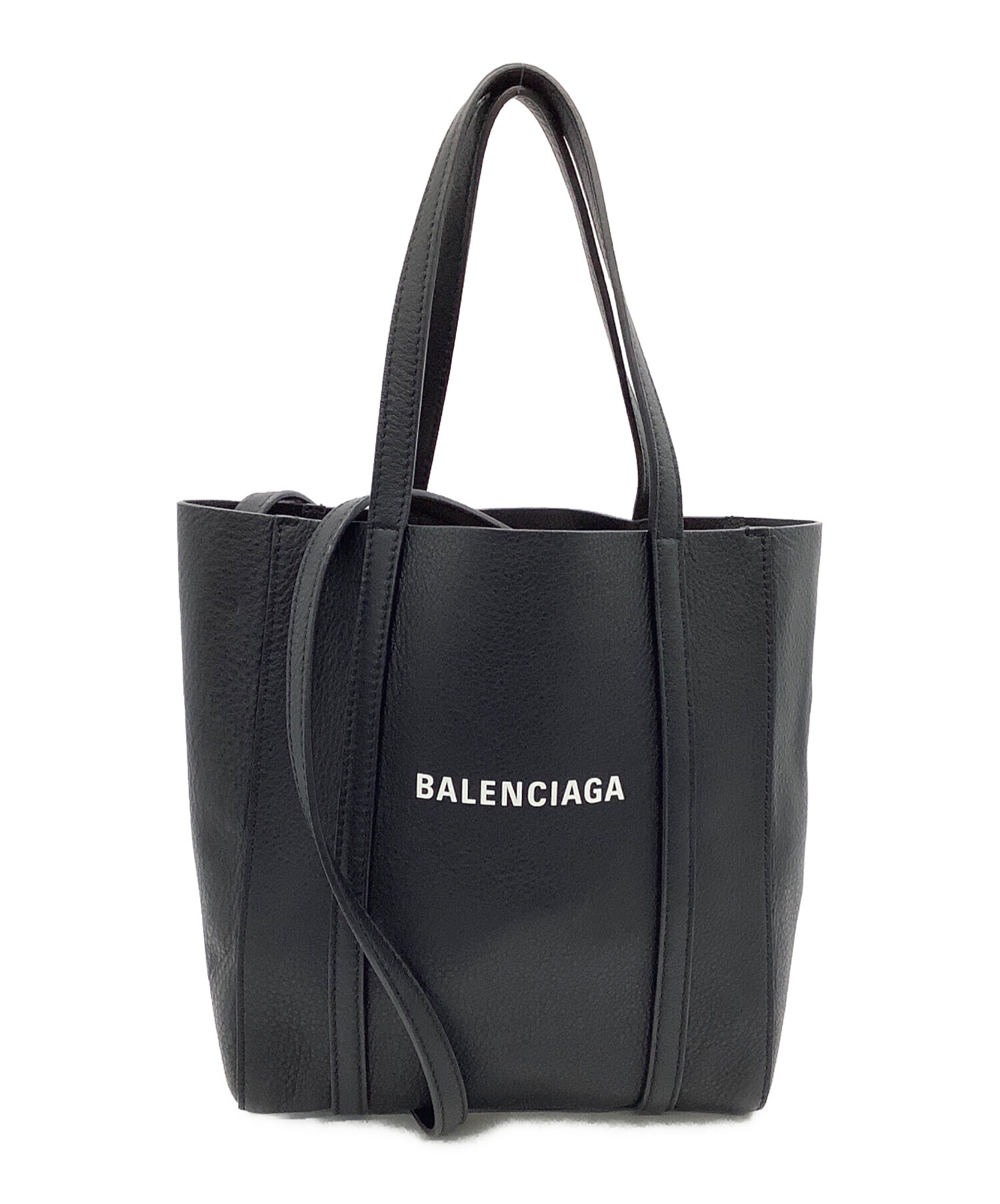 中古・古着通販】BALENCIAGA (バレンシアガ) レザートートバッグ ブラック｜ブランド・古着通販 トレファク公式【TREFAC  FASHION】スマホサイト