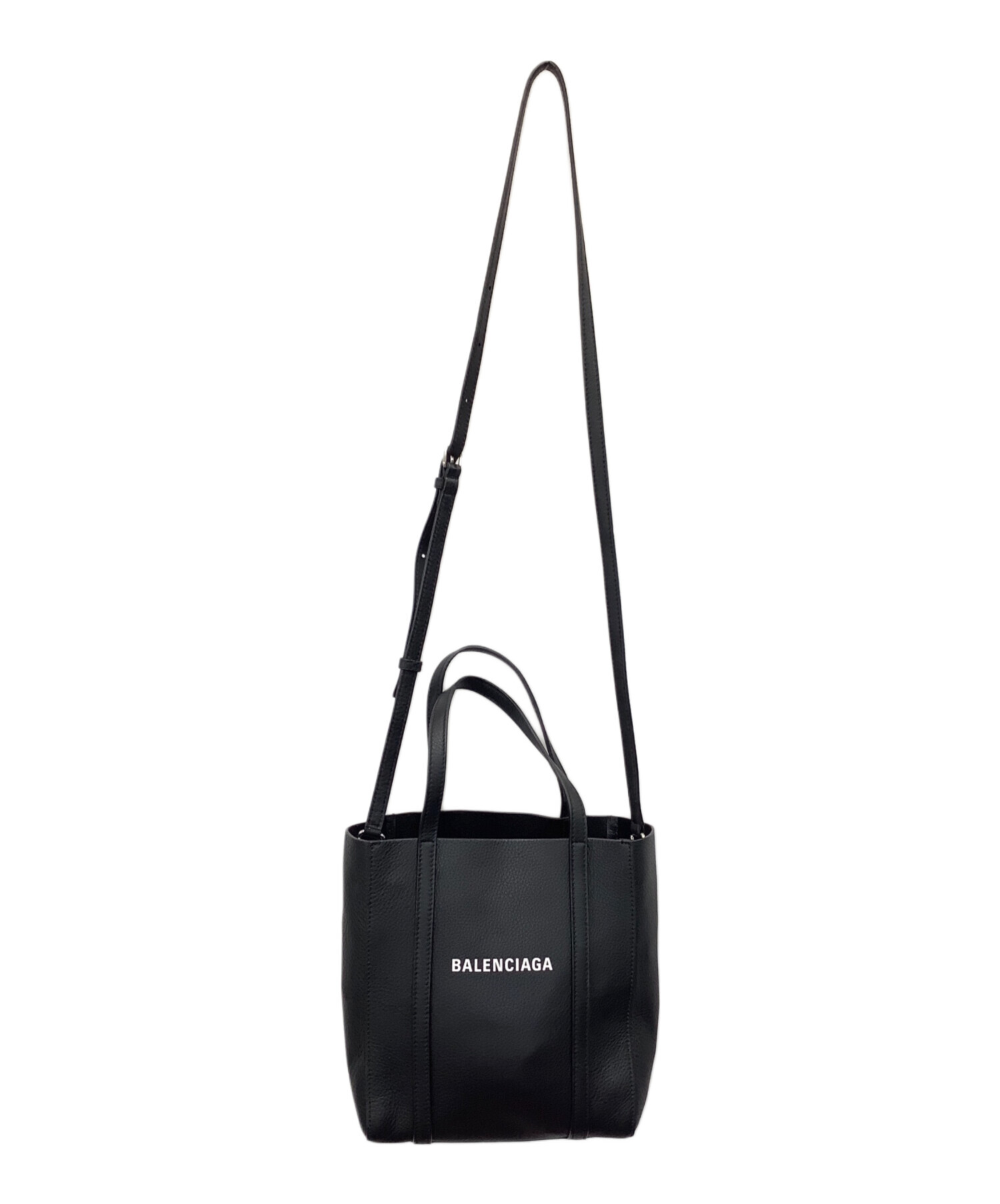 BALENCIAGA (バレンシアガ) レザートートバッグ ブラック