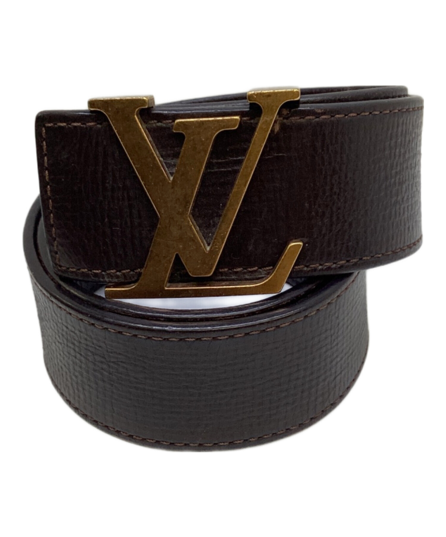 中古・古着通販】LOUIS VUITTON (ルイ ヴィトン) サンチュール LVイニシアル ベルト ブラウン｜ブランド・古着通販  トレファク公式【TREFAC FASHION】スマホサイト