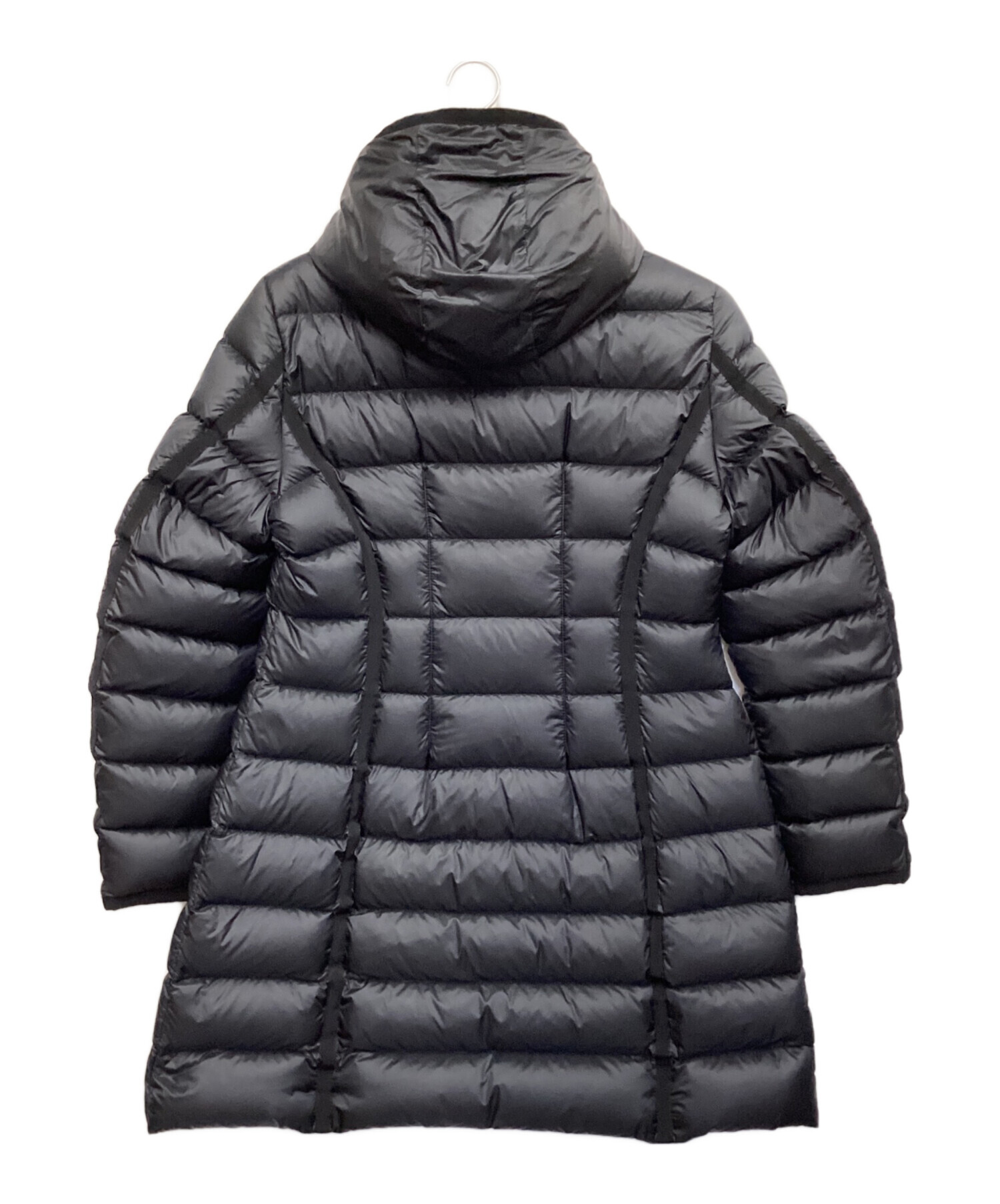 中古・古着通販】MONCLER (モンクレール) HERMINE GIUBBOTTO（エルミンヌ ジュボット）ロングダウンコート ブラック  サイズ:5｜ブランド・古着通販 トレファク公式【TREFAC FASHION】スマホサイト